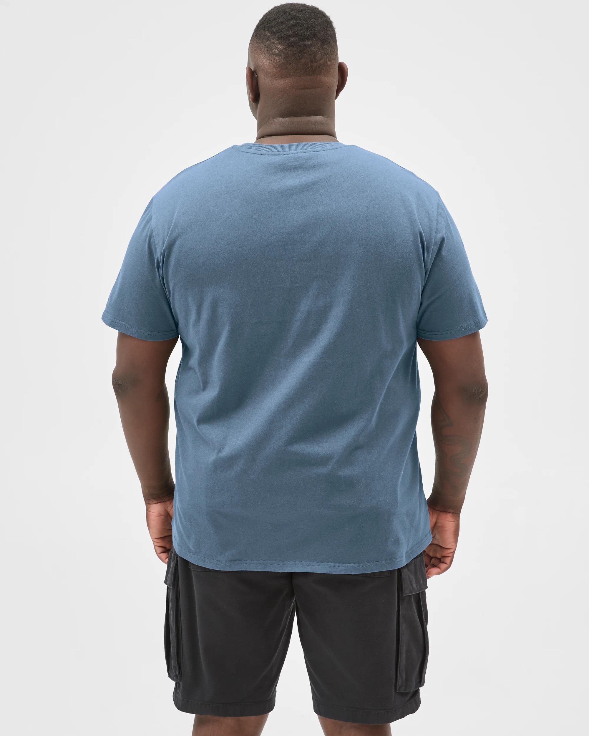 5 Target Man Plus Size Australian Cotton Graphic T-Shirt COPEN BLUE, 5 of 5
