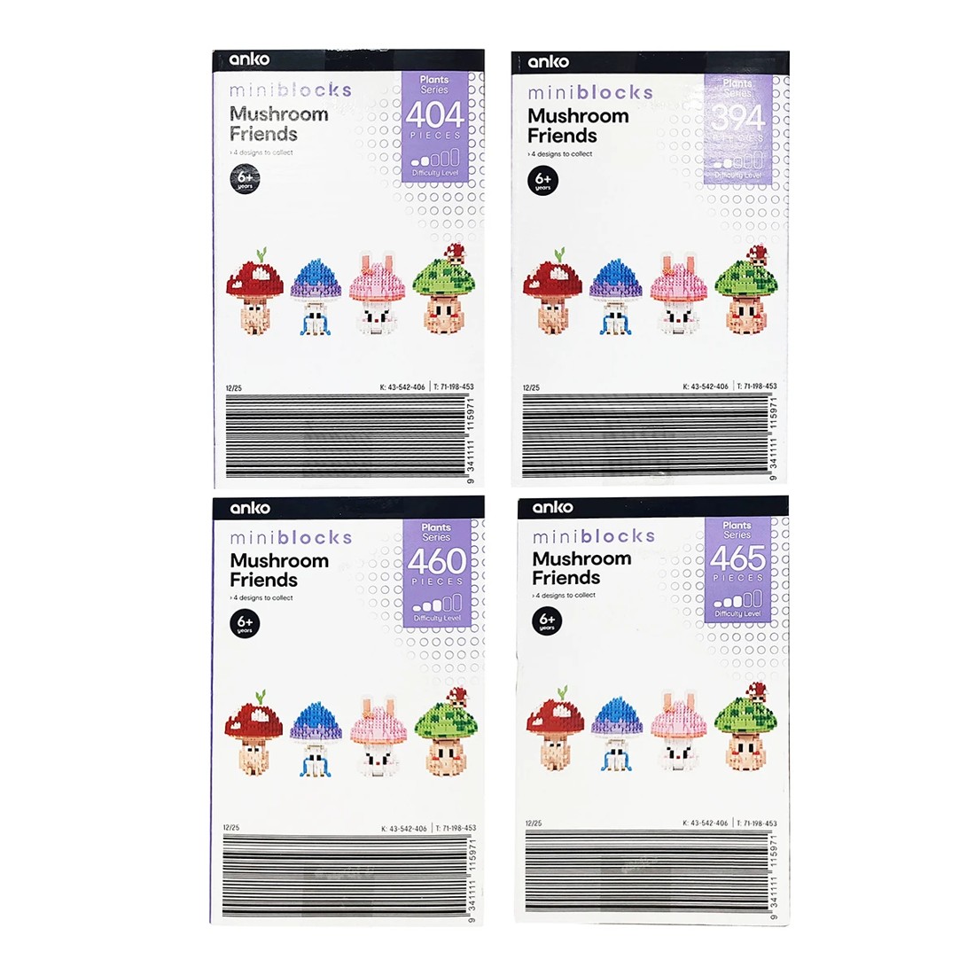 10 Mini Blocks Plant Series Mushroom Friends Playset - Assorted, 10 of 10