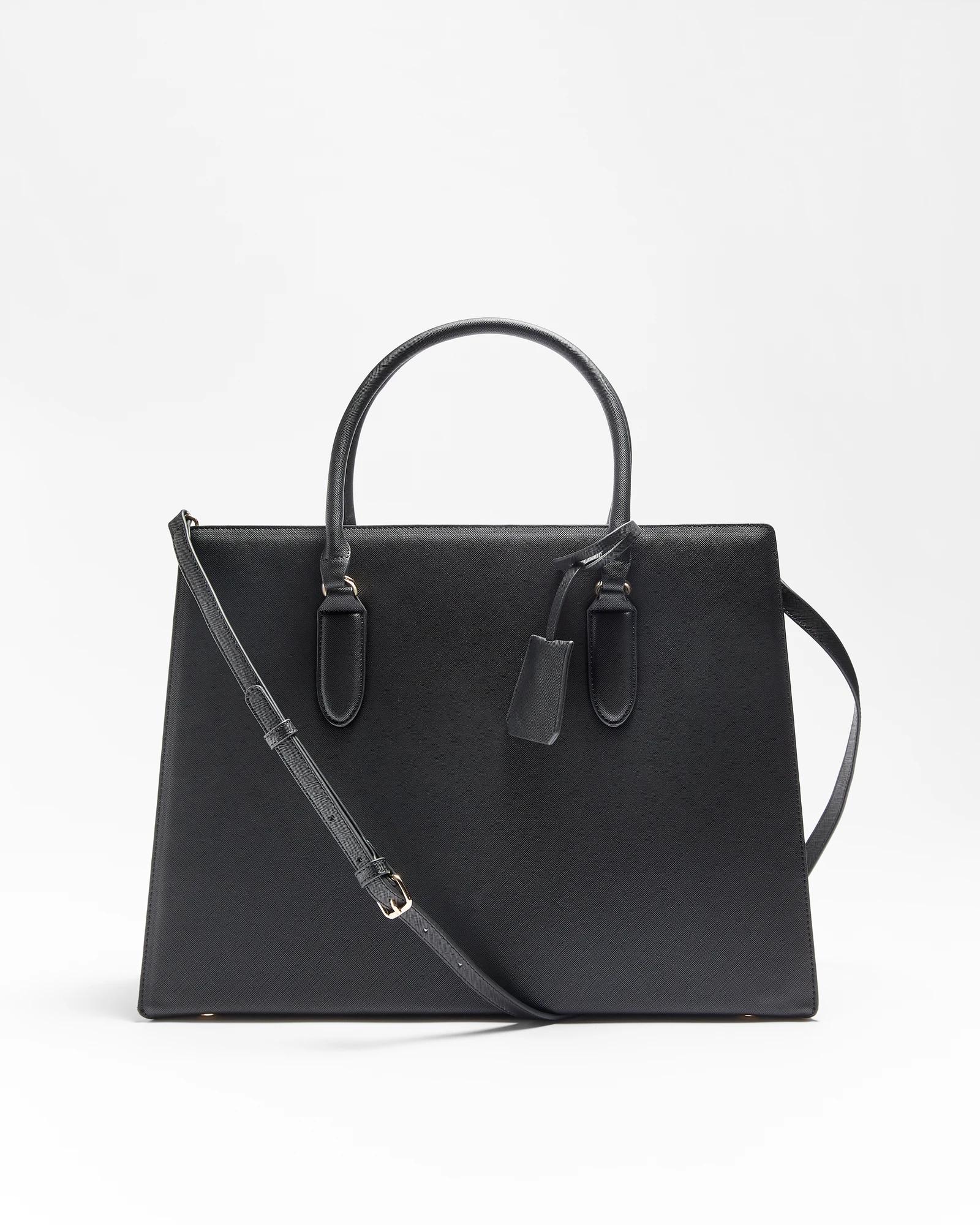 1 Target Large Structured Work Tote Bag BLACK, 1 of 1