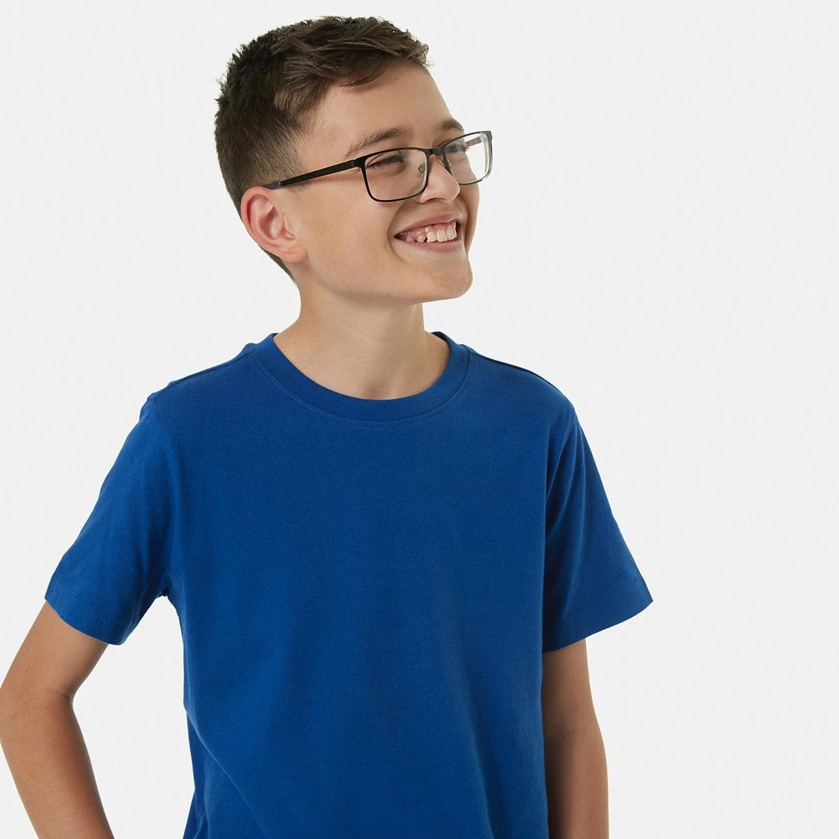 3 Short Sleeve Plain T-shirt ROYAL BLUE, 3 of 8