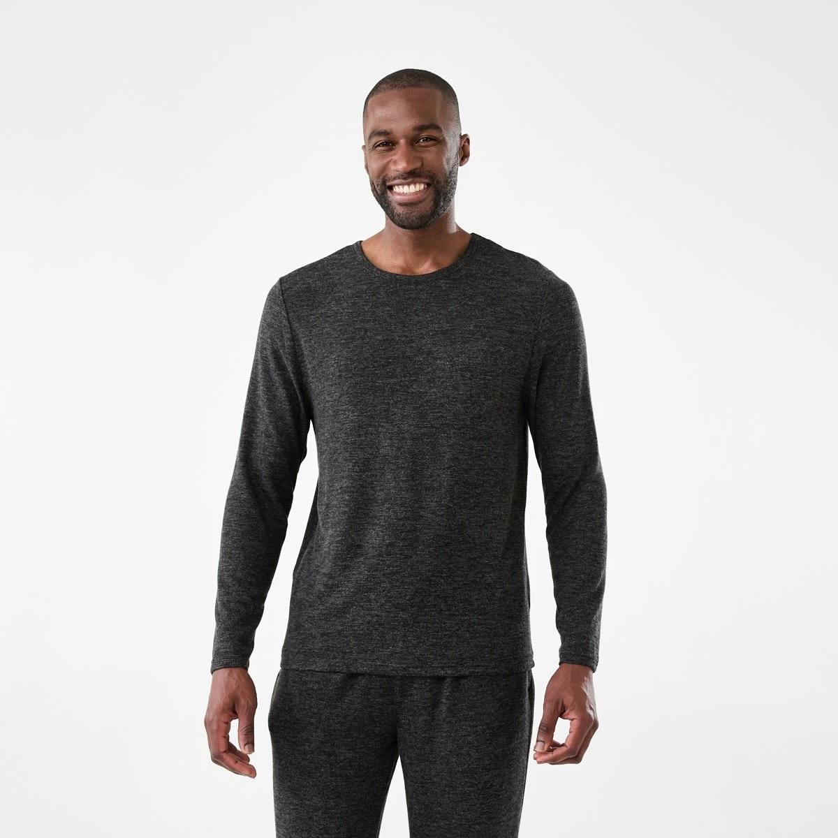 1 Long Sleeve Brushed Knit Top Blkmarle, 1 of 6