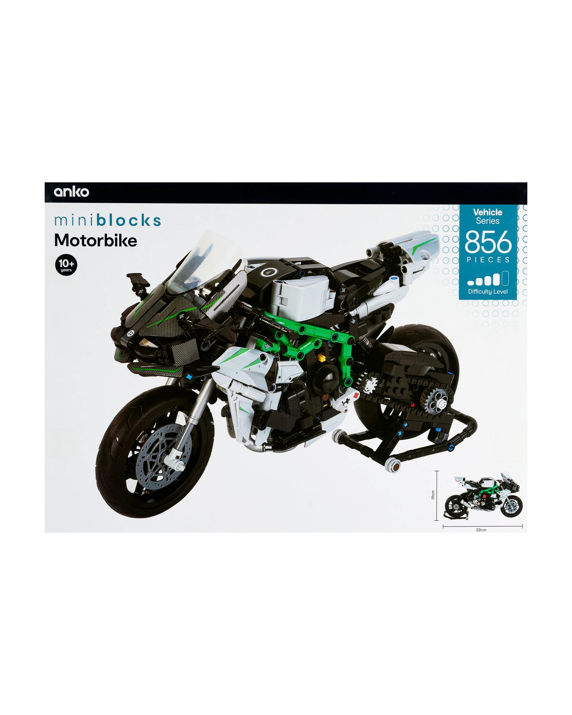 2 856 Piece Mini Blocks Vehicle Series: Motor Bike, 2 of 2