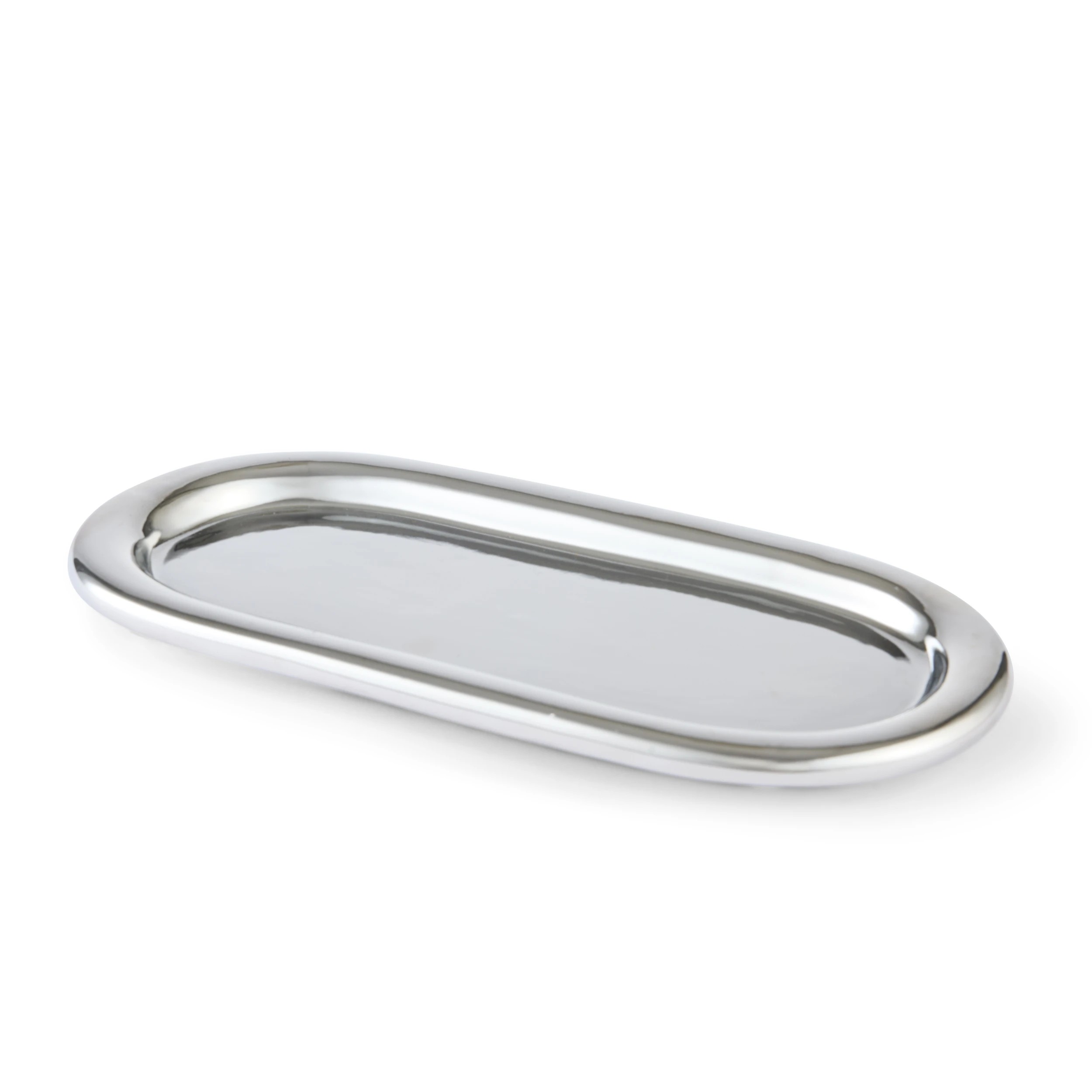 1 Chrome Look Trinket Tray, 1 of 4
