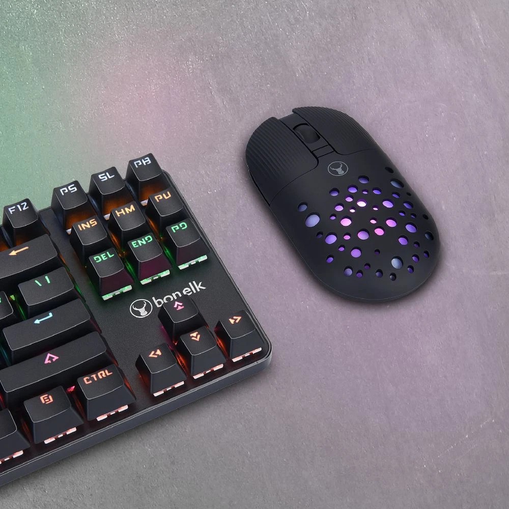 7 Bonelk M-270 Wireless RGB Mouse Black, 7 of 7