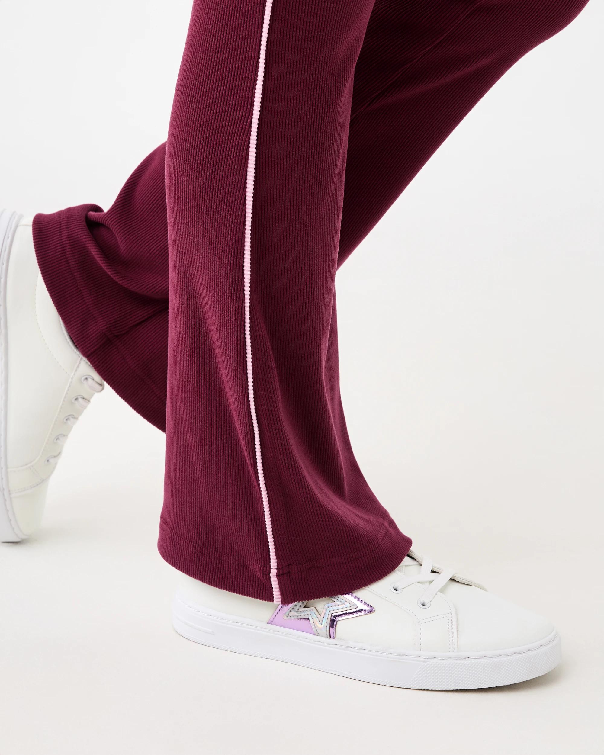 3 Contrast Rib Flare Leggings Windsor Wn, 3 of 5