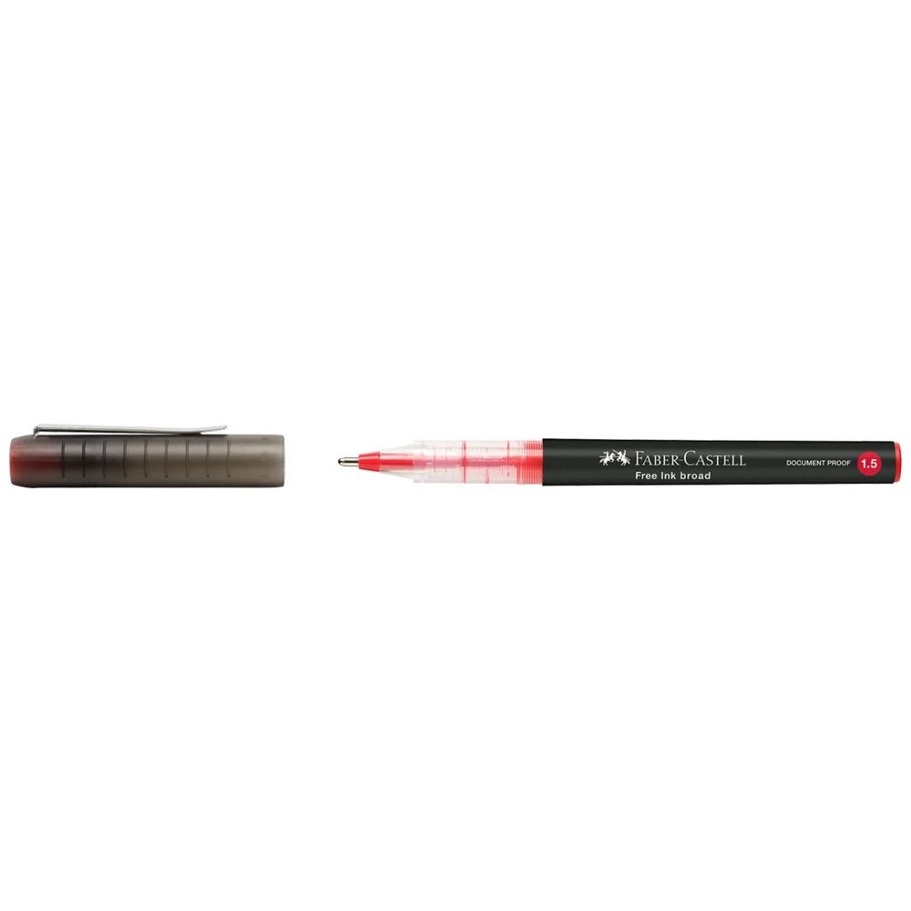 3 Faber Castell Free Ink Rollerball Pen 1.5 mm Red, 3 of 4