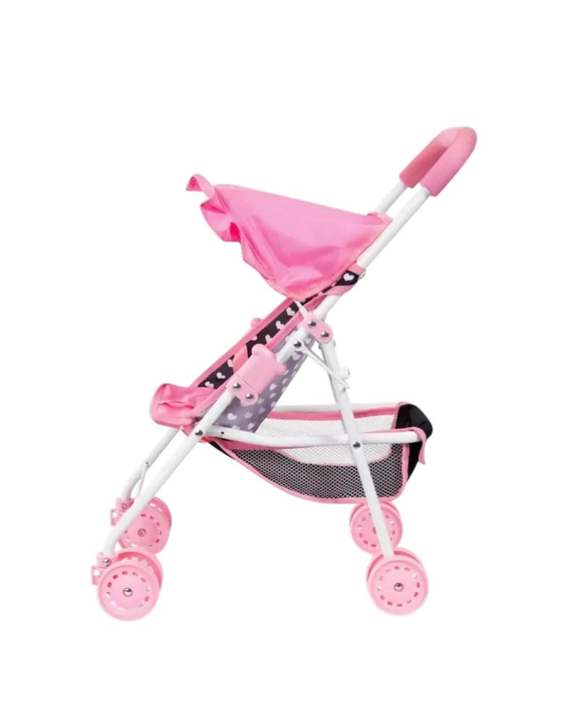 3 Bayer Doll Buggy Pink and Black with Pink Bow - Multi, 3 of 5