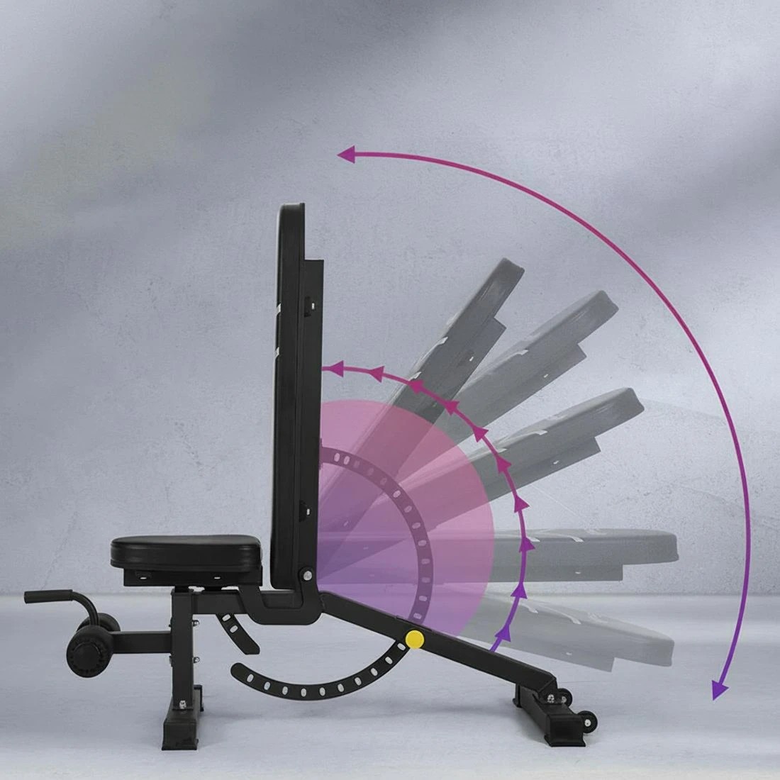 5 Everfit Weight Bench Adjustable FID Bench Press Home Gym 450kg Capacity - Black, 5 of 6