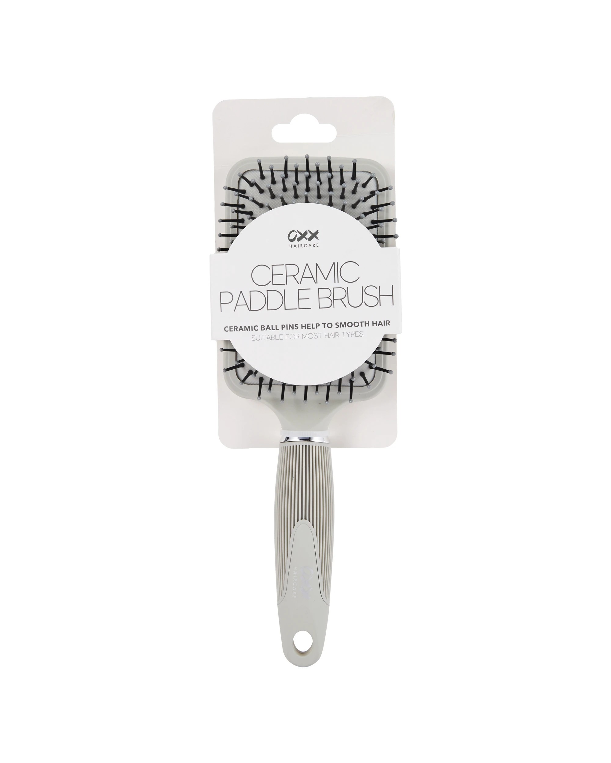 4 OXX Haircare Ceramic Paddle Brush - Grey, 4 of 4