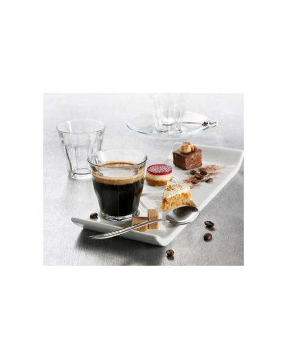 Duralex 6 Pack Picardie Flared Tumblers Glassware Made In France Set - Plain