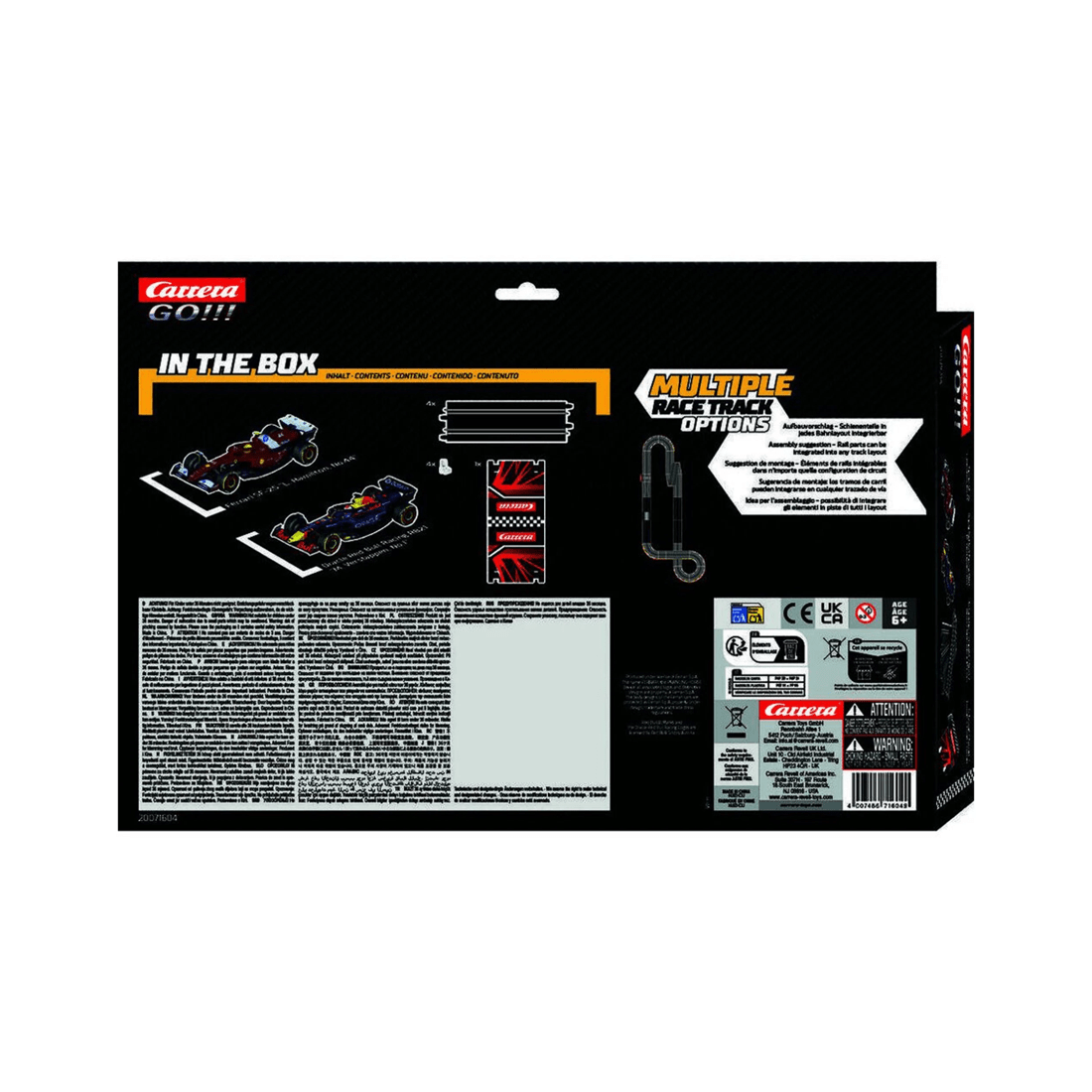 2 Carrera F1 Racer Extension Pack Racing Track Extension Slot Car Track.
 - black, 2 of 4