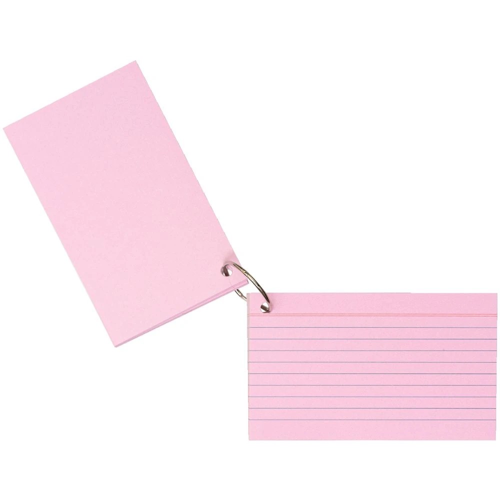 3 Studymate Study Cards Pastel Pink 50 Sheets, 3 of 9