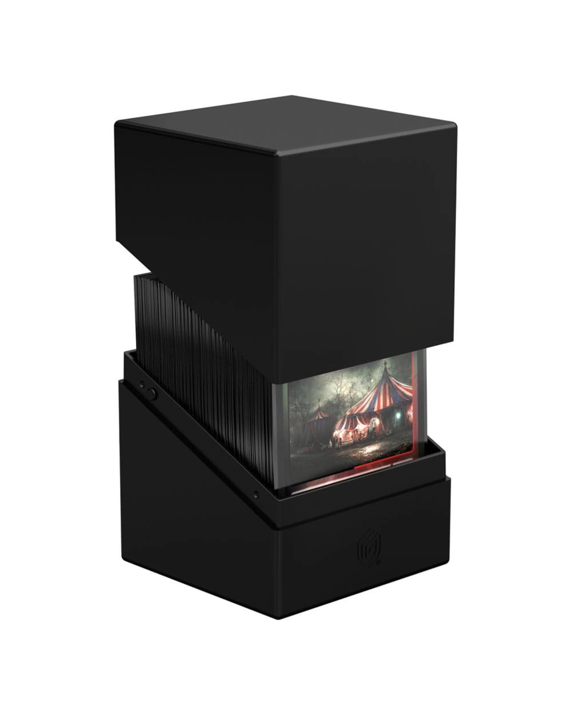 1 Ultimate Guard TCG - Boulder 100+ Deck Box - Solid Black, 1 of 3