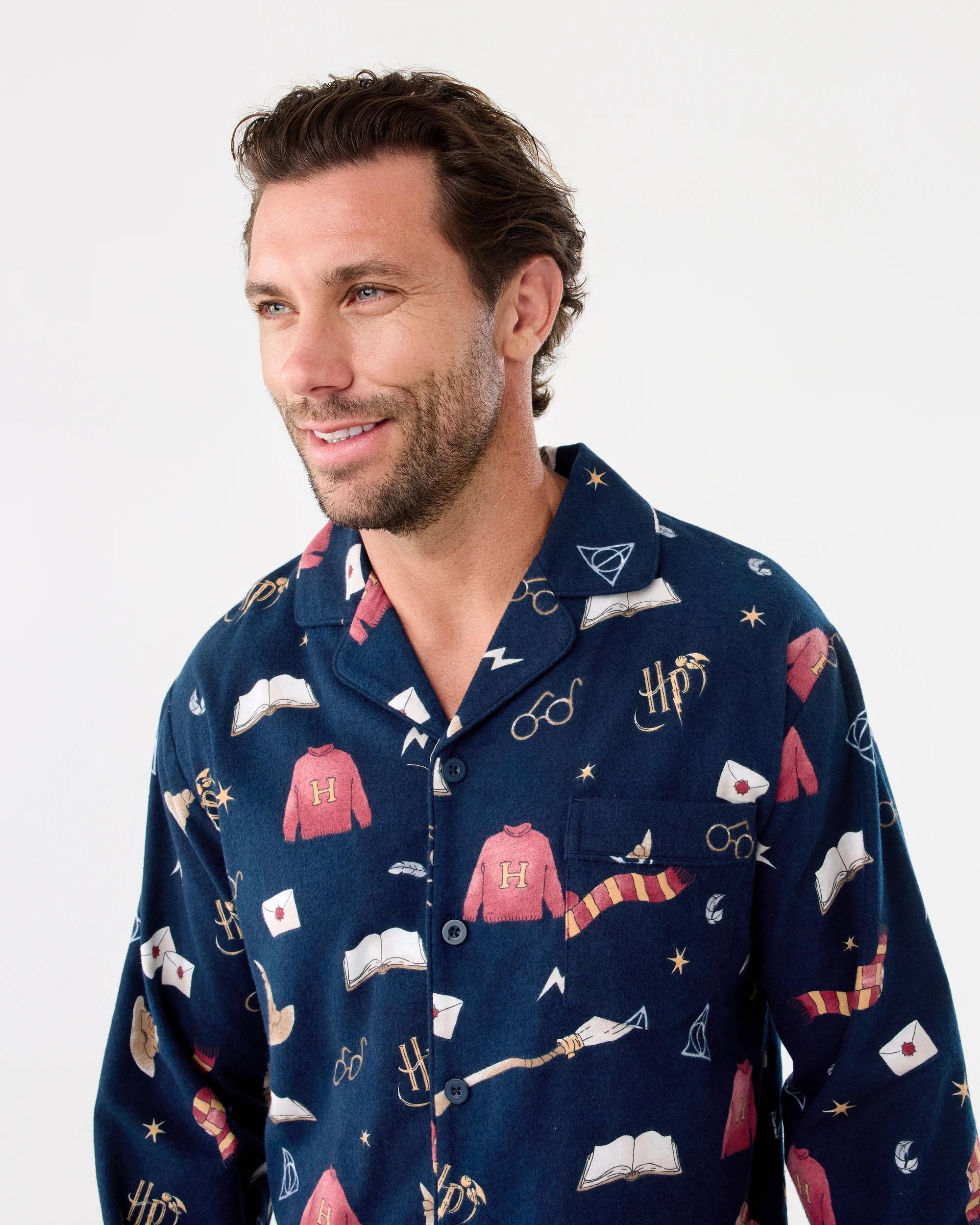 4 Harry Potter License Long Sleeve Pyjama Set Nvy Hp, 4 of 7