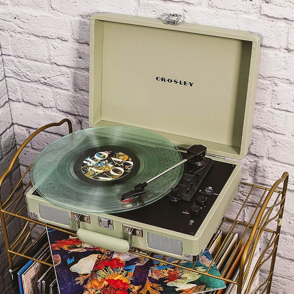 2 Crosley Cruiser Bluetooth Portable Turntable -  Mint - Green, 2 of 5