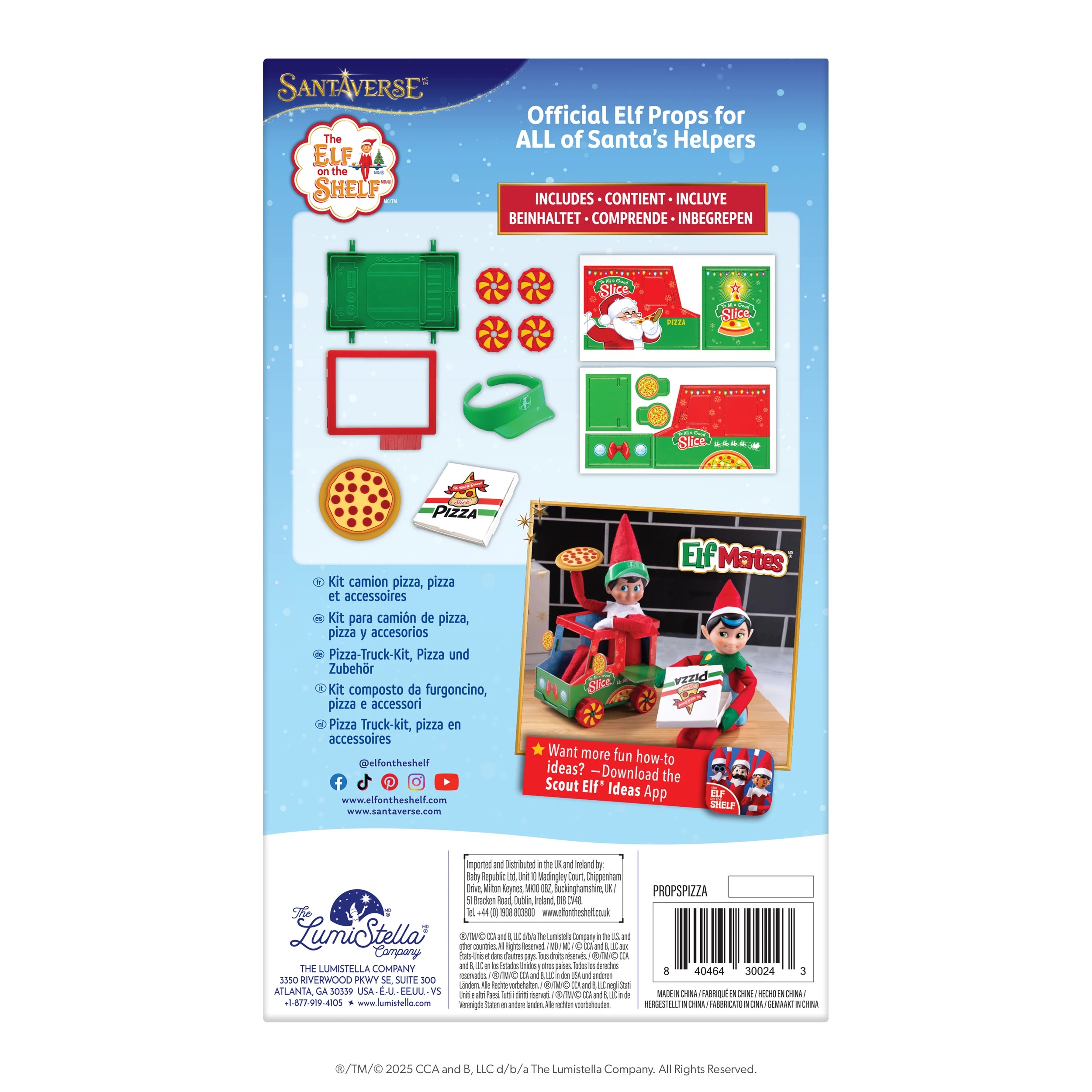 2 The Elf on the Shelf Polar Props: Pizza Truck, 2 of 4