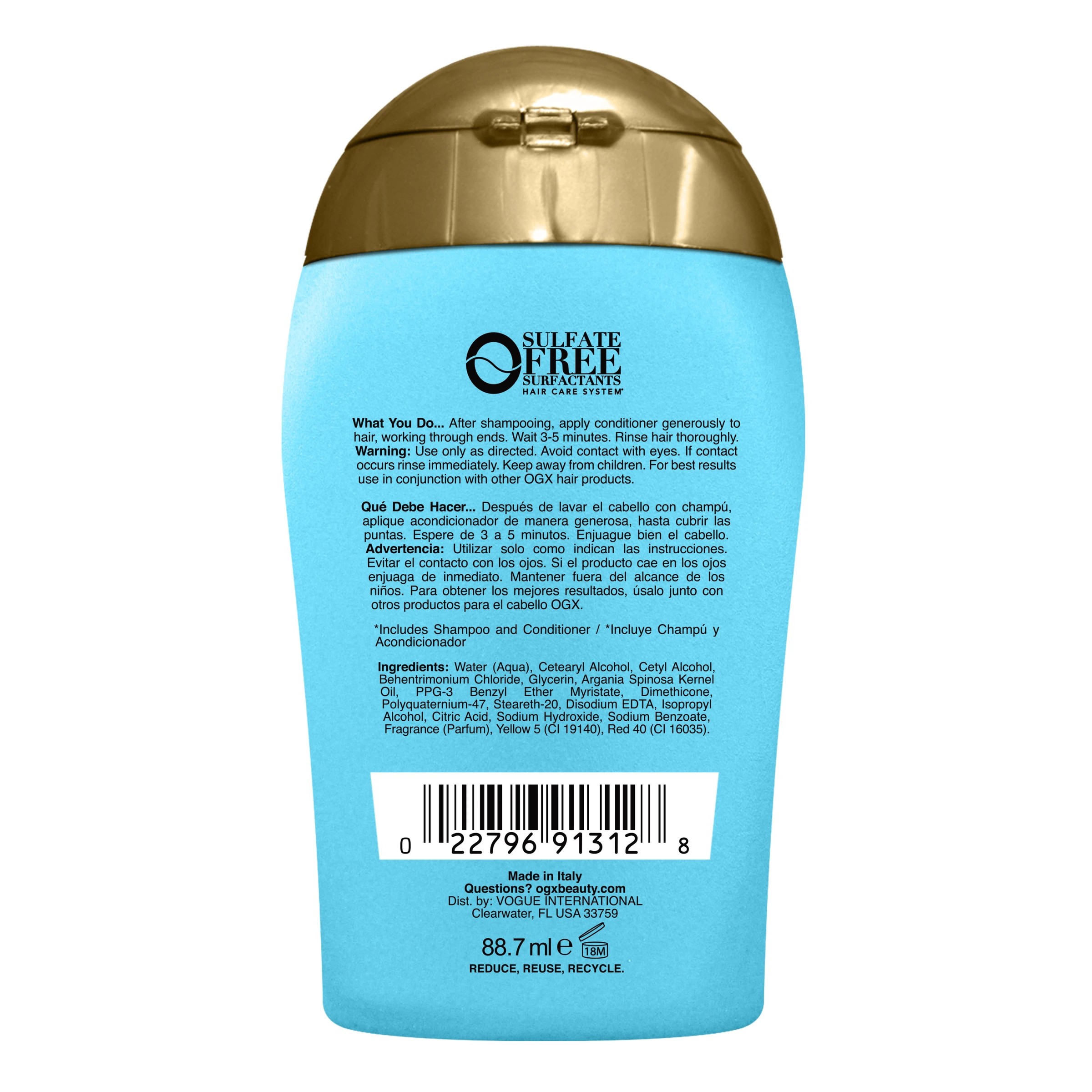 2 Target OGX Renewing Argan Oil Conditioner 88.7ml - Blue, 2 of 8