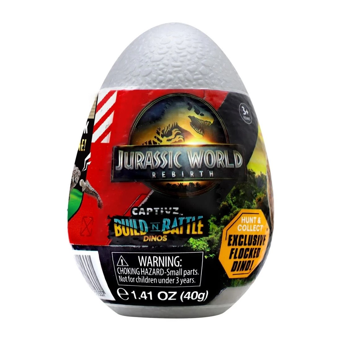 1 Jurassic World Rebirth Captivz Build N Battle Dinos Slime Egg - Assorted, 1 of 10