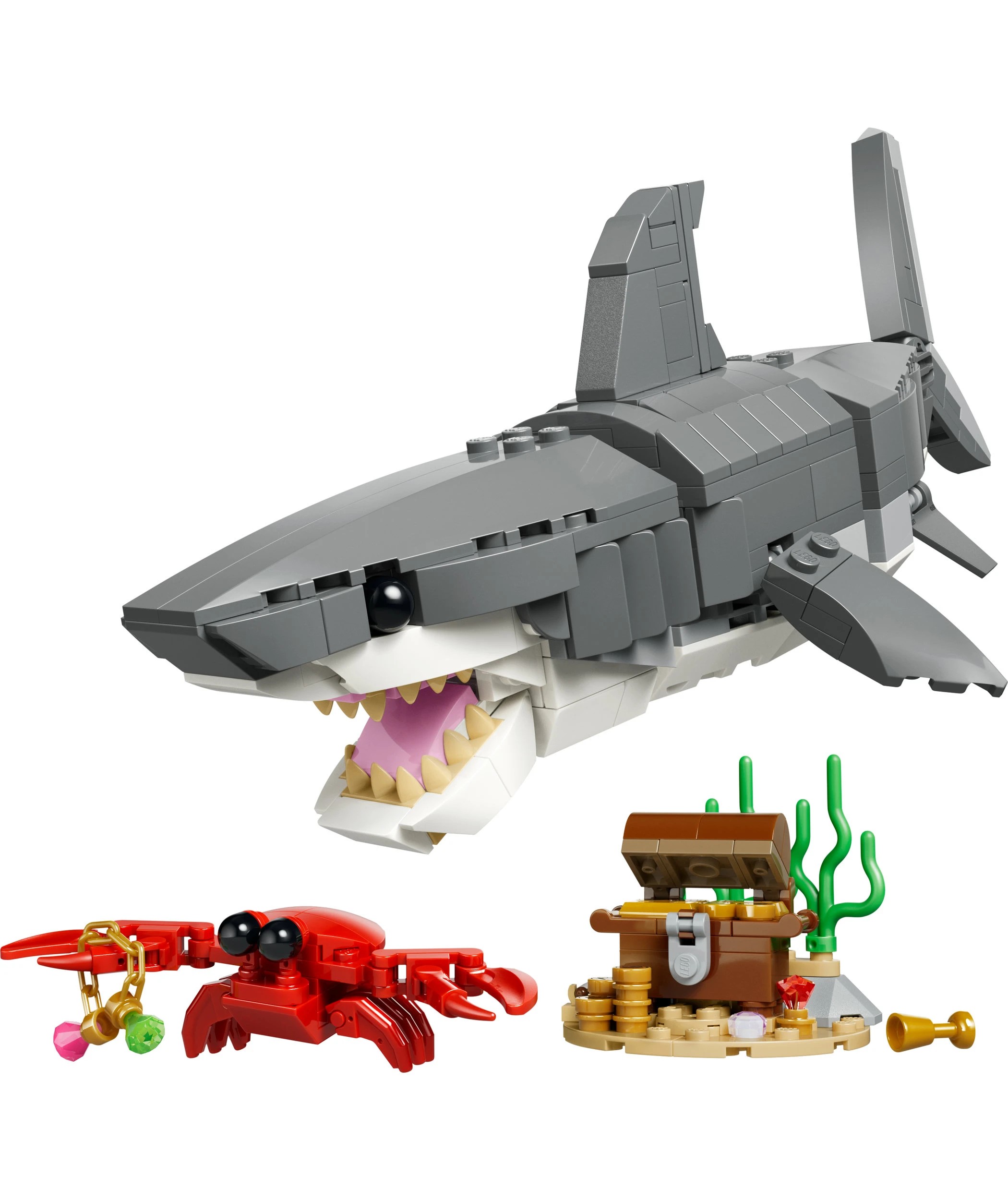 2 LEGO Creator 3 in 1 Fierce Shark with a Treasure Chest 31381, 2 of 10