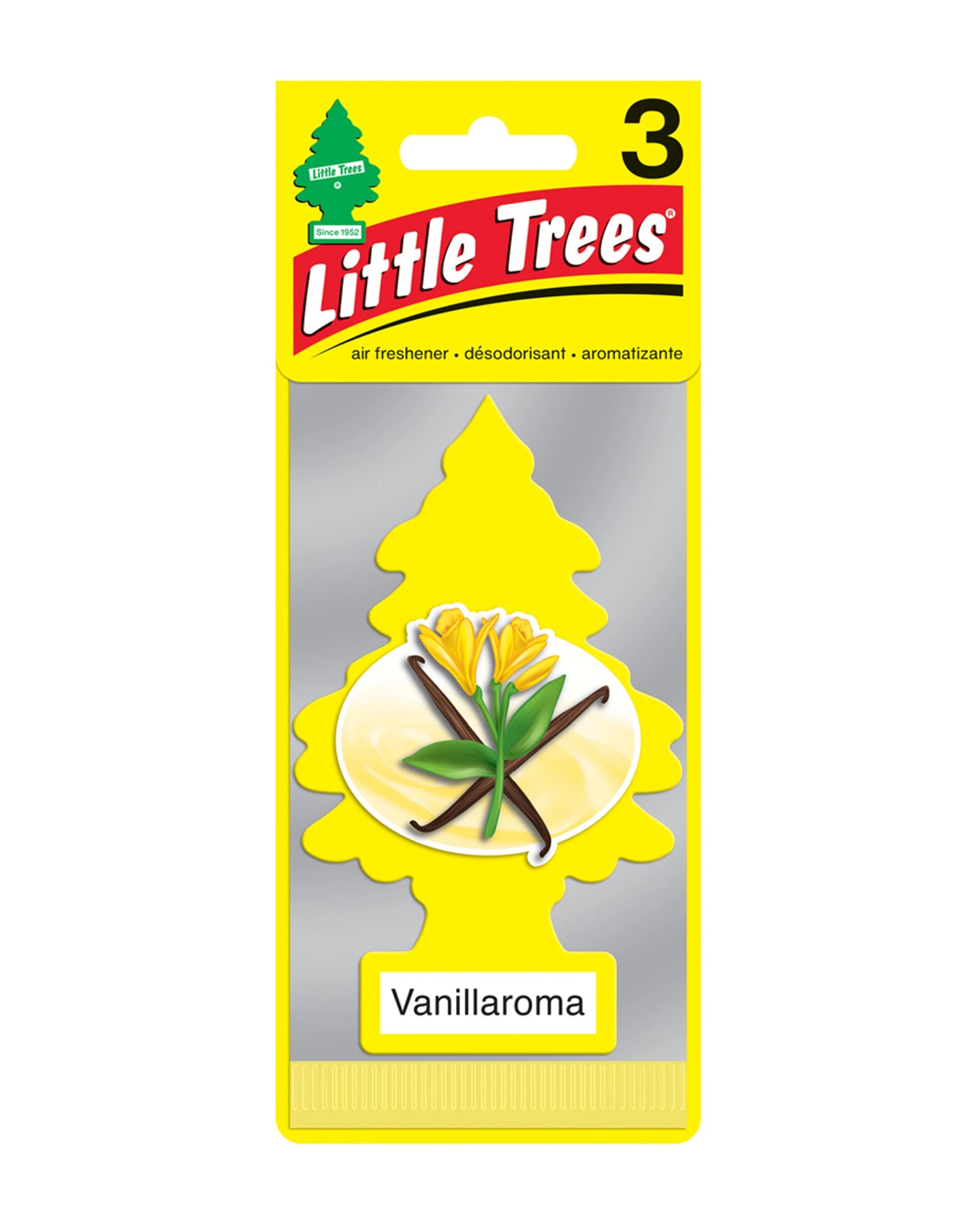 Little Trees 4PK 3 Pack Vanillaroma Car Air Freshener Long-Lasting ...