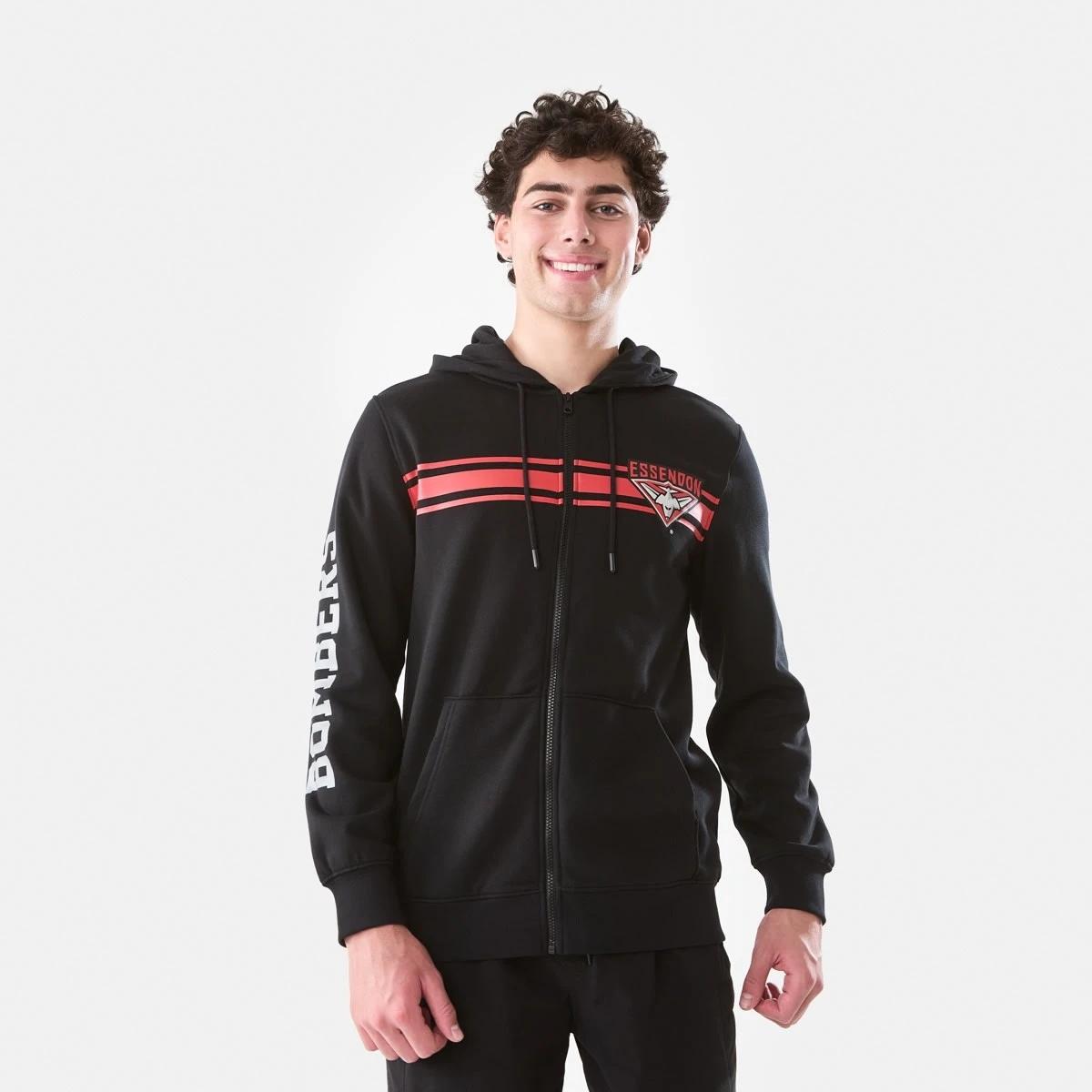 3 Official AFL Adult Zip Through Hoodie Essendon, 3 of 9