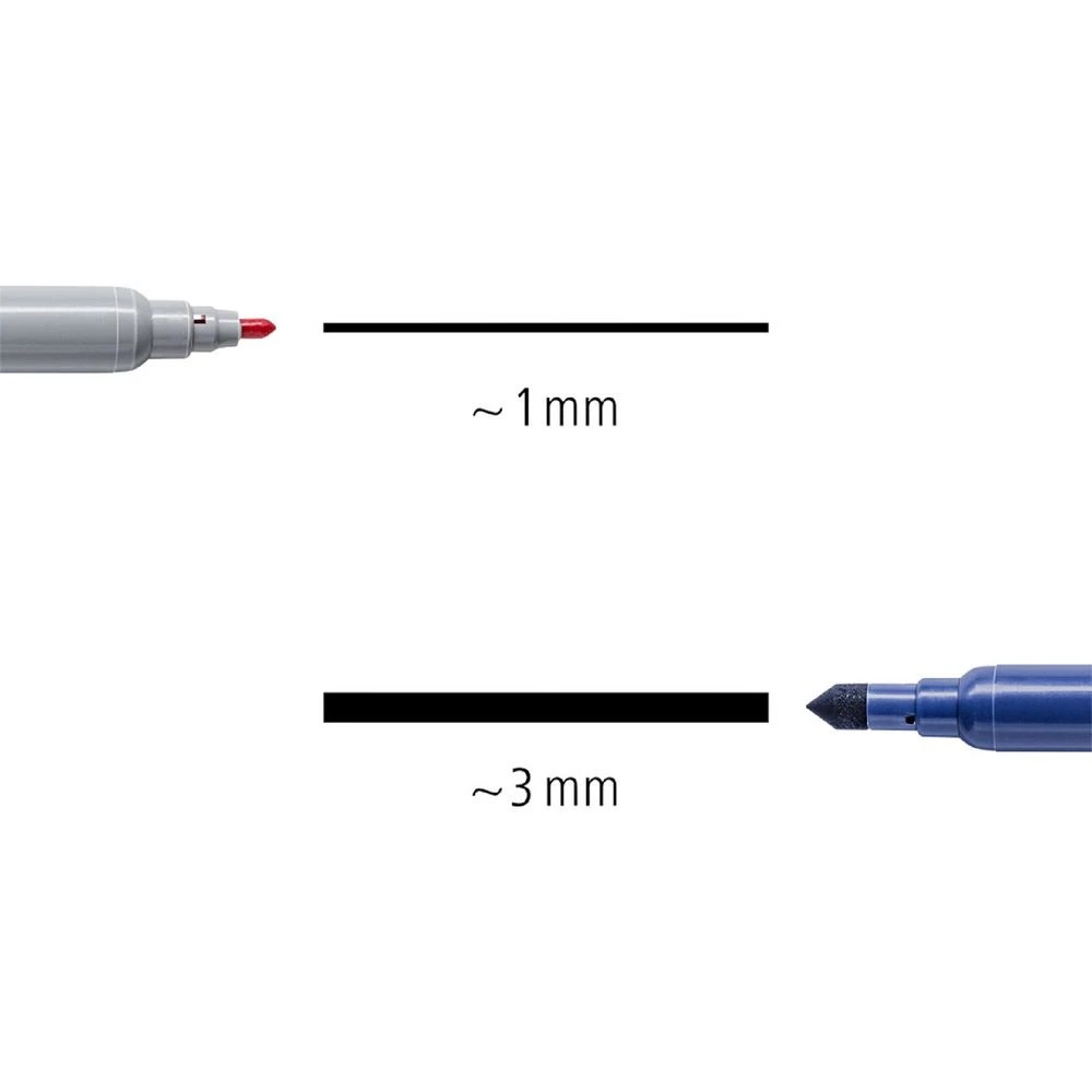 8 Staedtler Twin Tips Fibre Tip Pens 10 Pack, 8 of 10