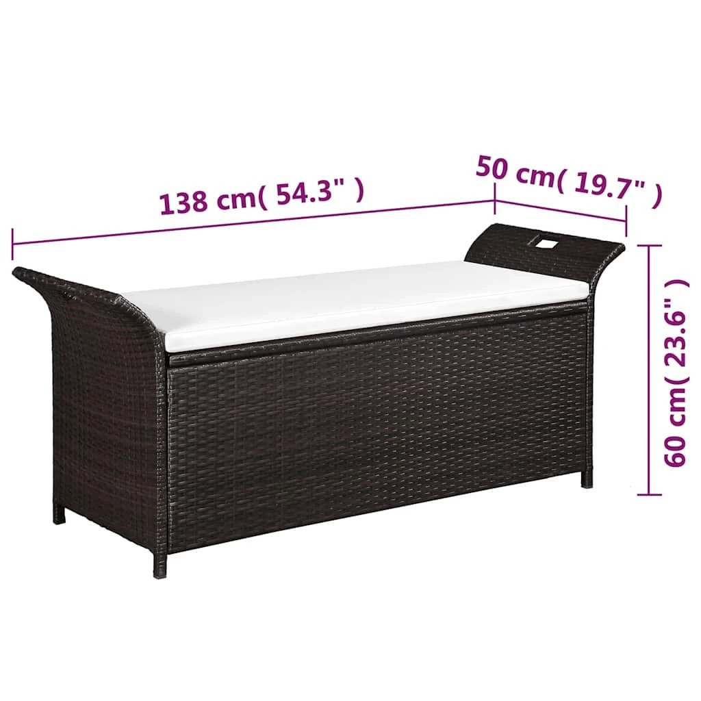 7 vidaXL Storage bench Storage - Brown, 7 of 7