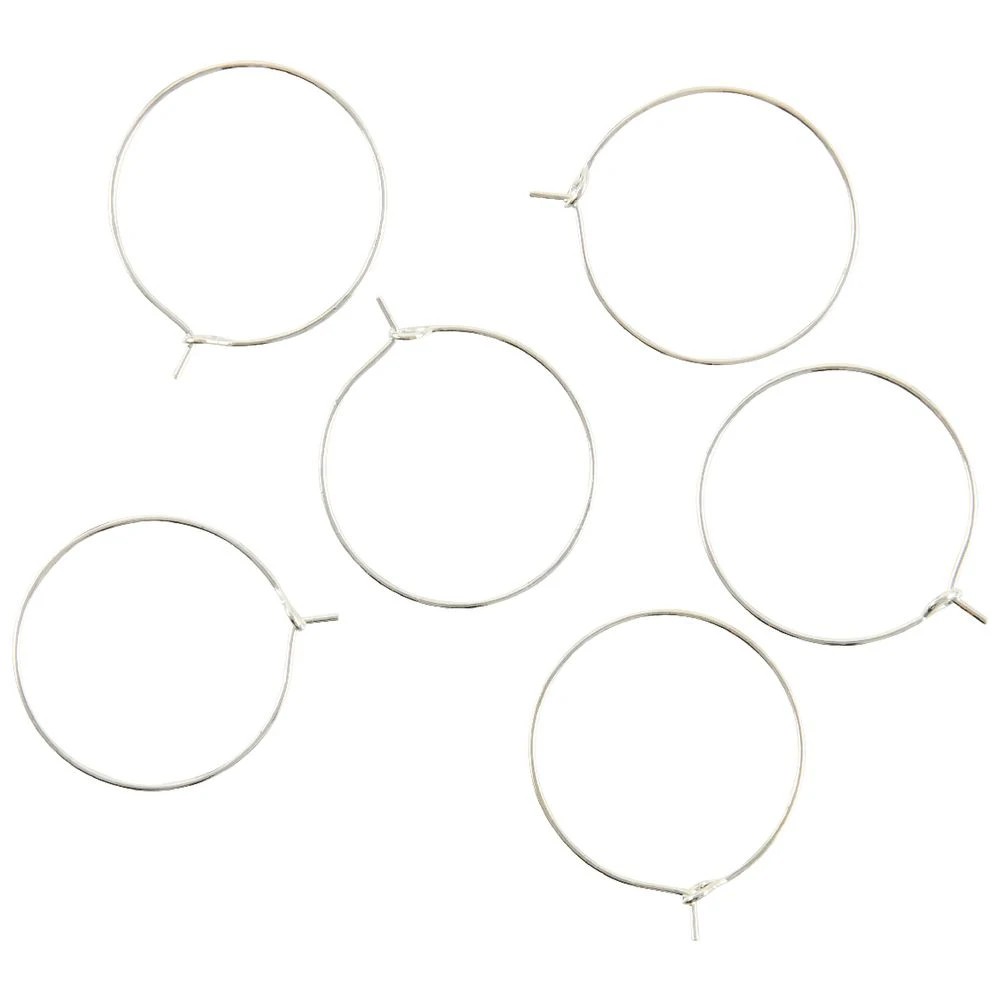 2 Born Wine Glass Rings Silver 6 Pack, 2 of 2