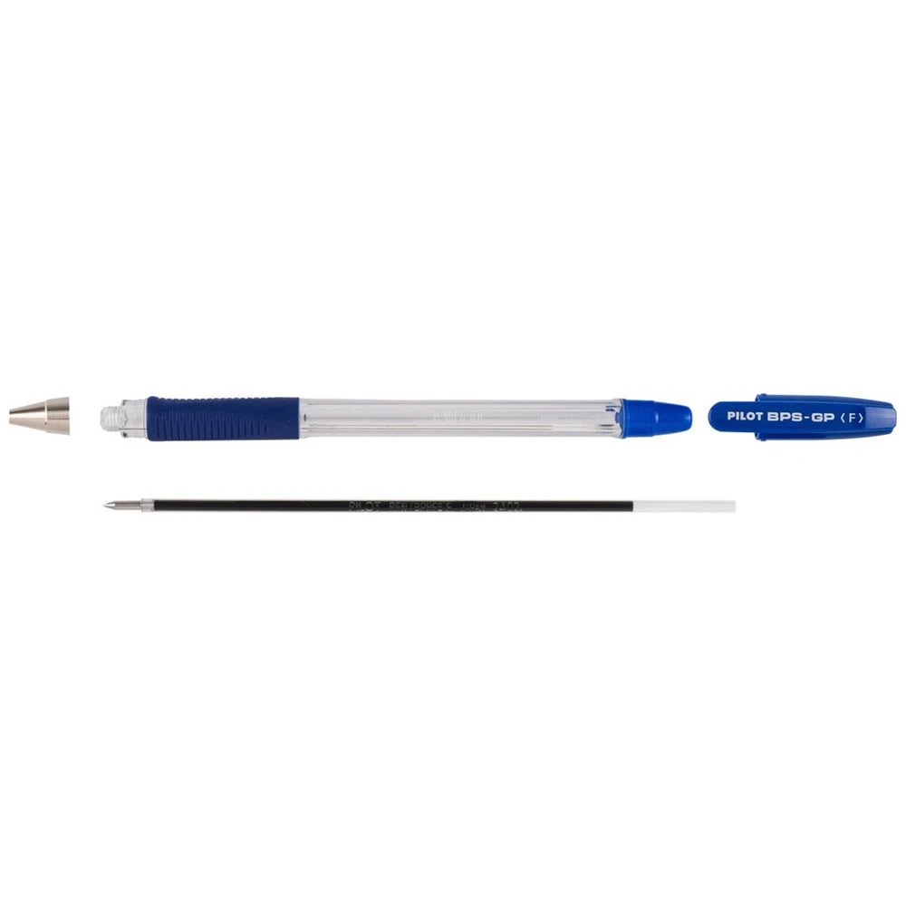 4 PILOT BPS-GP Ballpoint Pen Fine 0.7mm Blue 4 Pack, 4 of 8