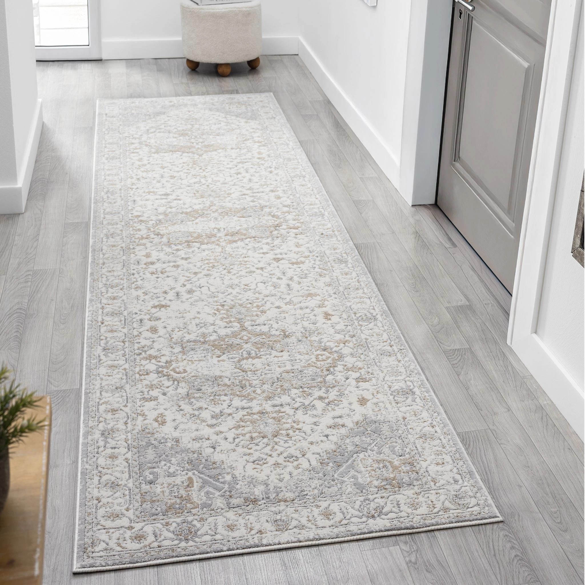 3 La Grace Home Adriano Soft Pile Premium Runner - 80x150cm - Frost, 3 of 10