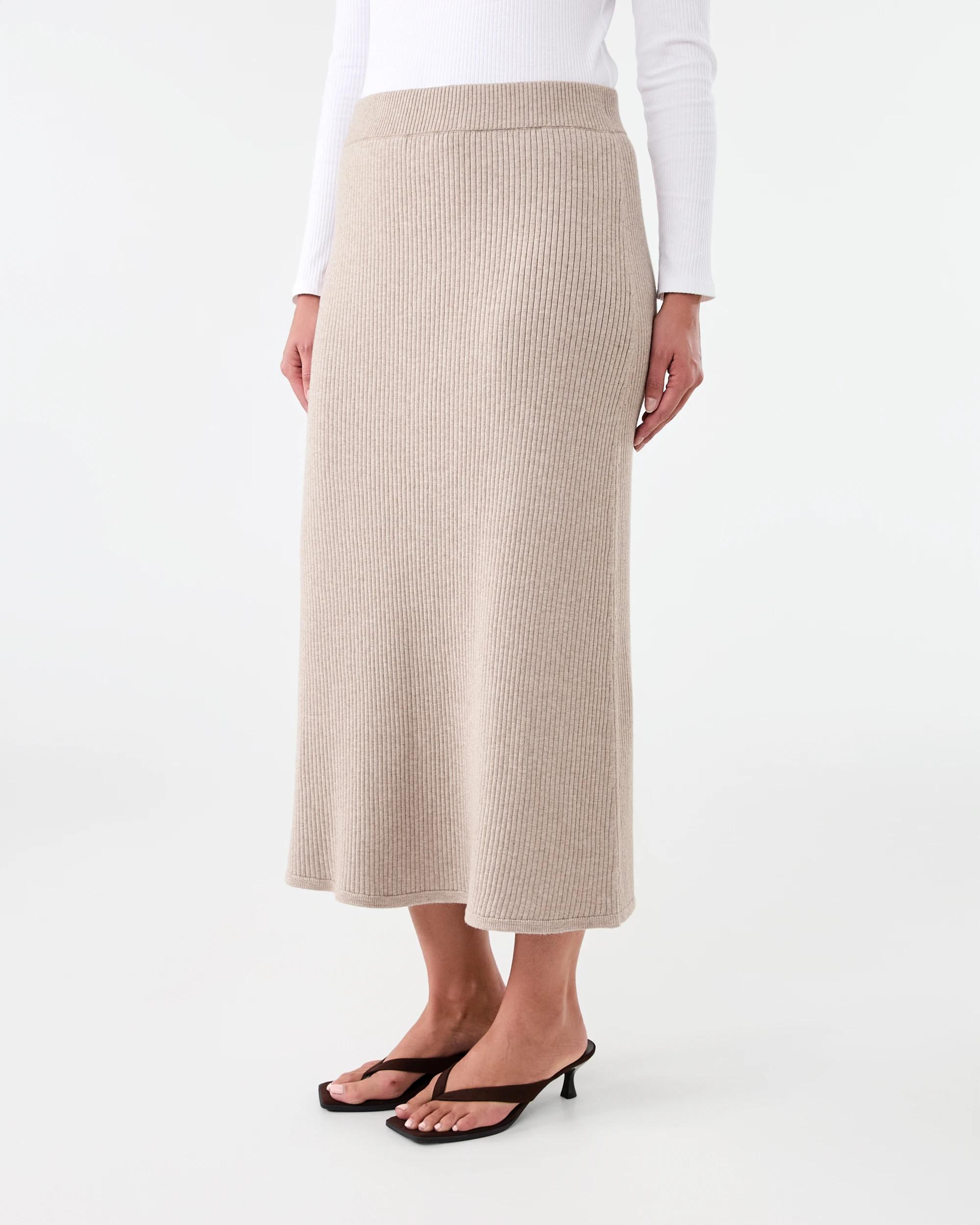 2 Rib True Knit Skirt Bge Otml, 2 of 4