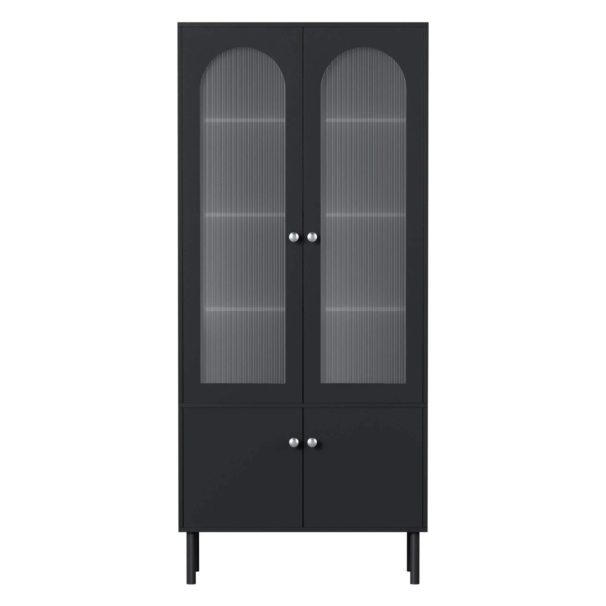 3 Artiss Buffet Sideboard Cupboard Cabinet - Black, 3 of 6