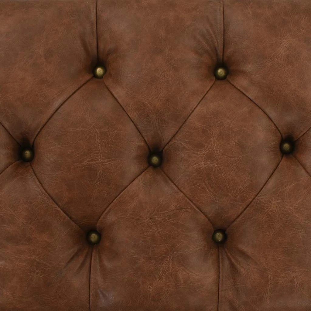 9 Vidaxl Storage Bench Pouffe - Brown, 9 of 9