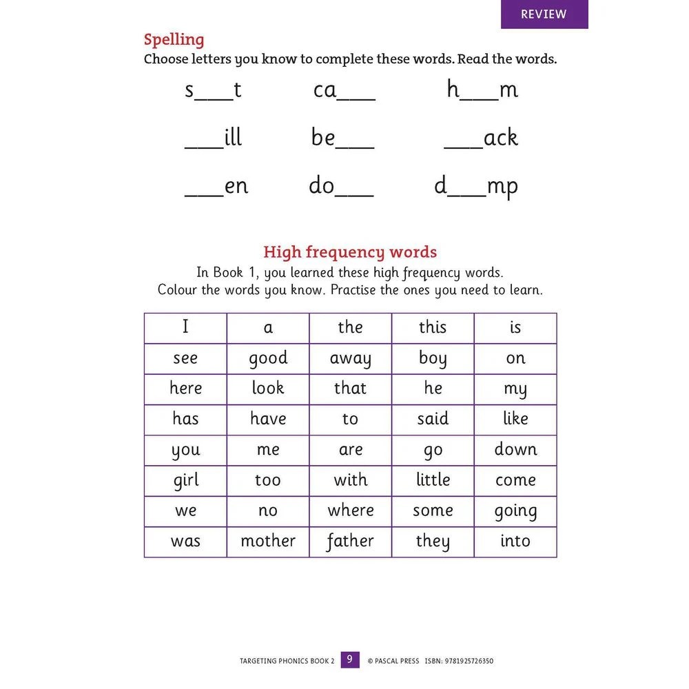 5 Targeting Phonics Book 2, 5 of 8