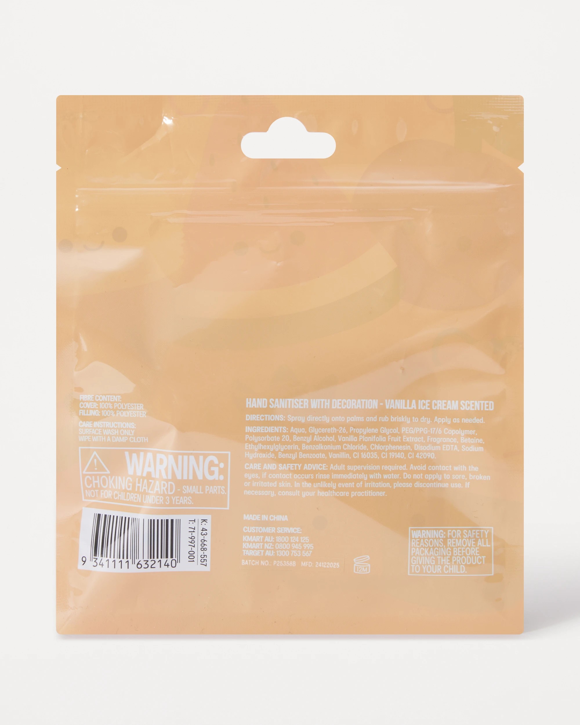 6 OXX Bodycare Hand Sanitiser with Decoration 30ml - Vanilla Ice Cream Scented, 6 of 7