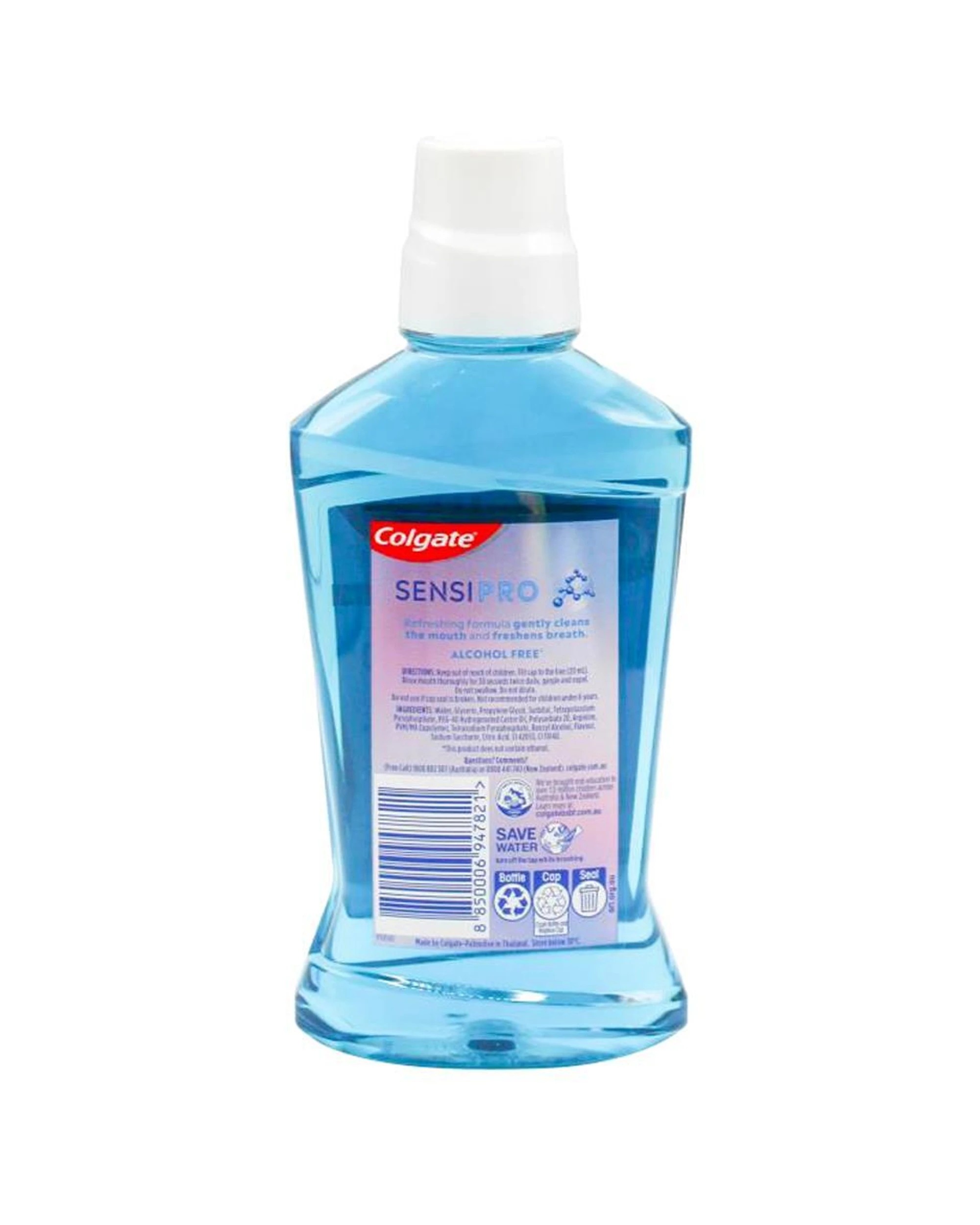 3 Colgate Sensipro 8PK Mouthwash Mild Alcohol Formula 500ml Sensitive Mouths - Blue, 3 of 4