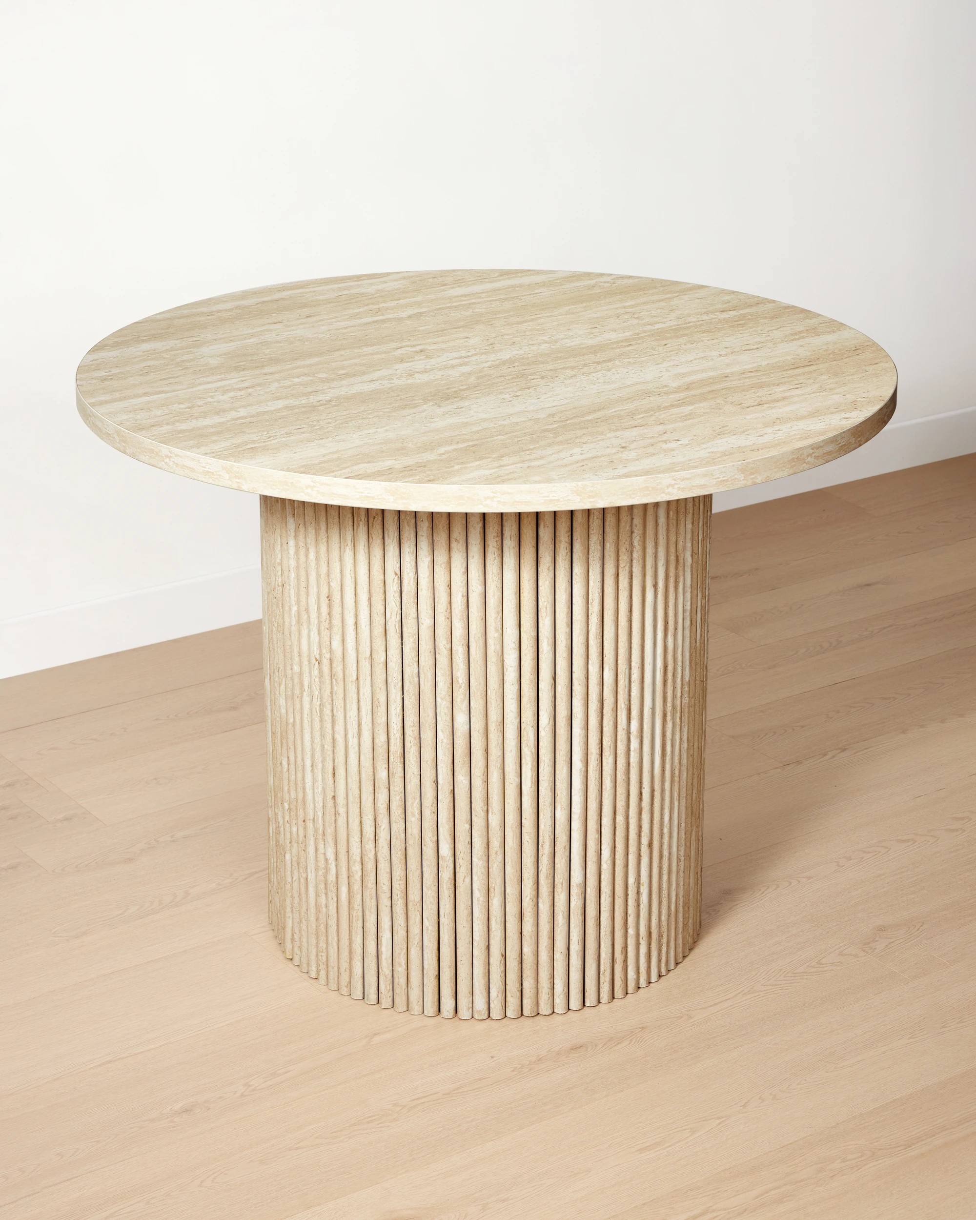 2 Ryan Travertine Look Dining Table, 2 of 6