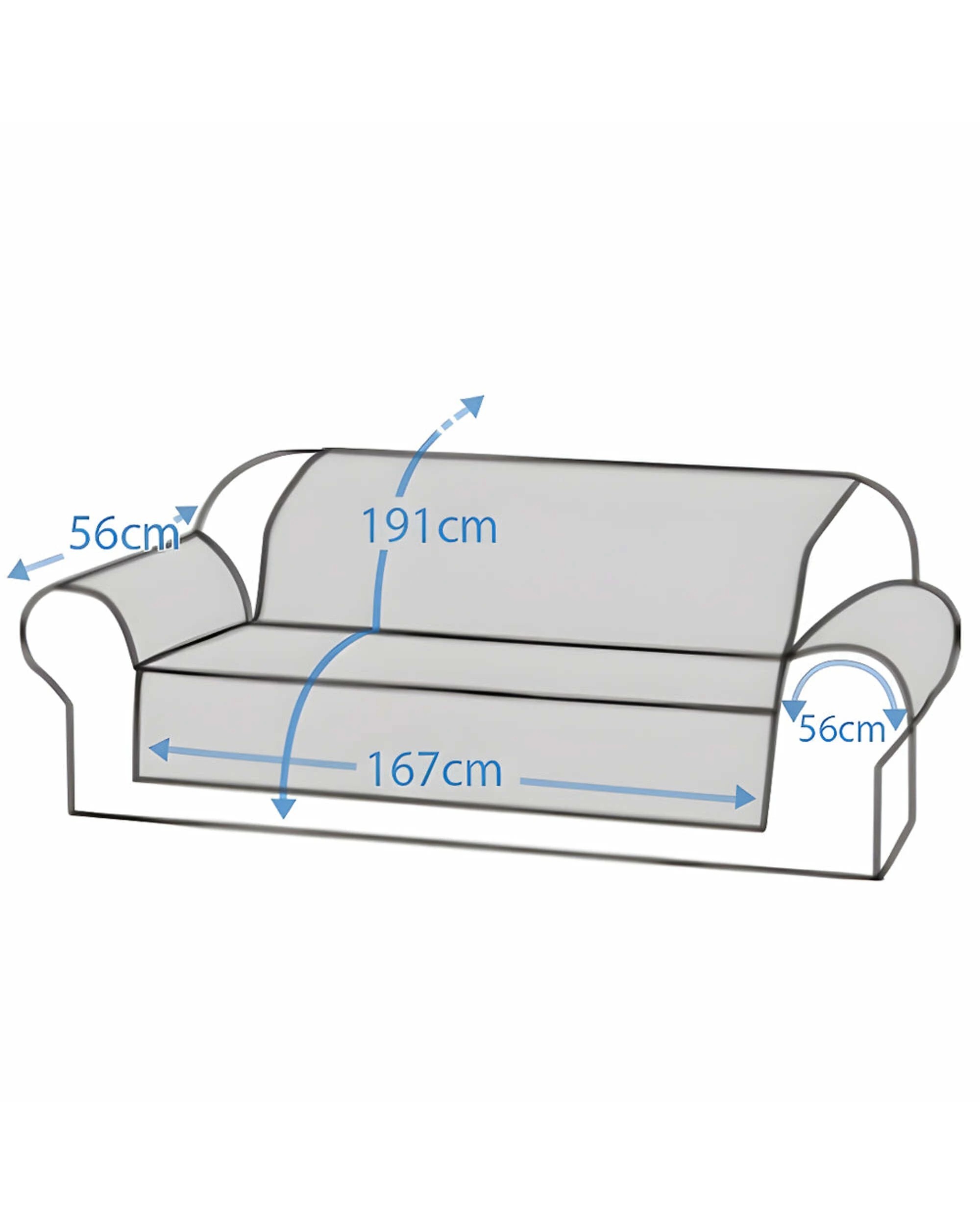 5 Smarcute 3 Seater Reversible Non-Slip Sofa Cushion with Straps - Brown, 5 of 5