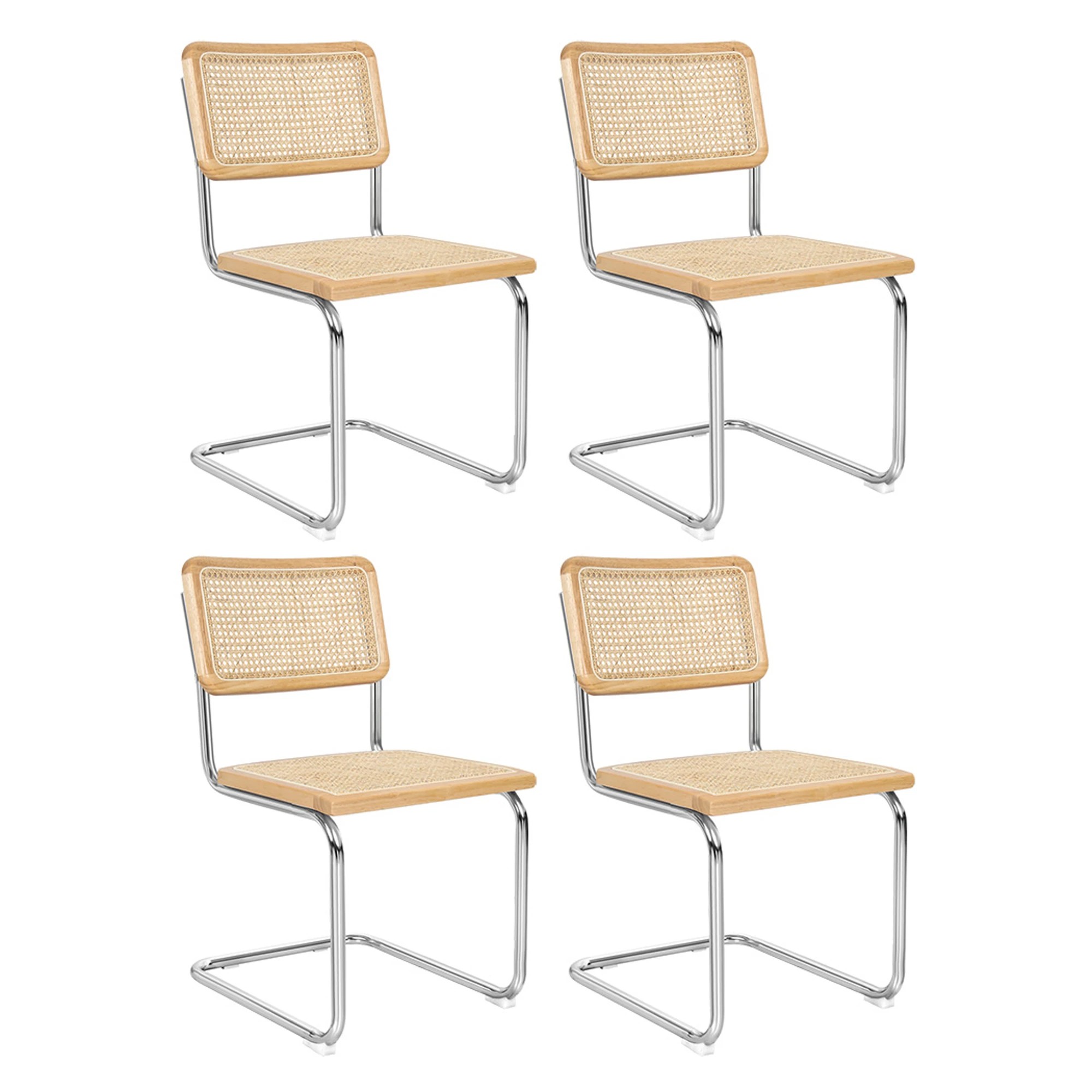 1 Levede 4x Rattan Chair Dining Chairs Cesca Replica Cantilever Modern Backrest, 1 of 9