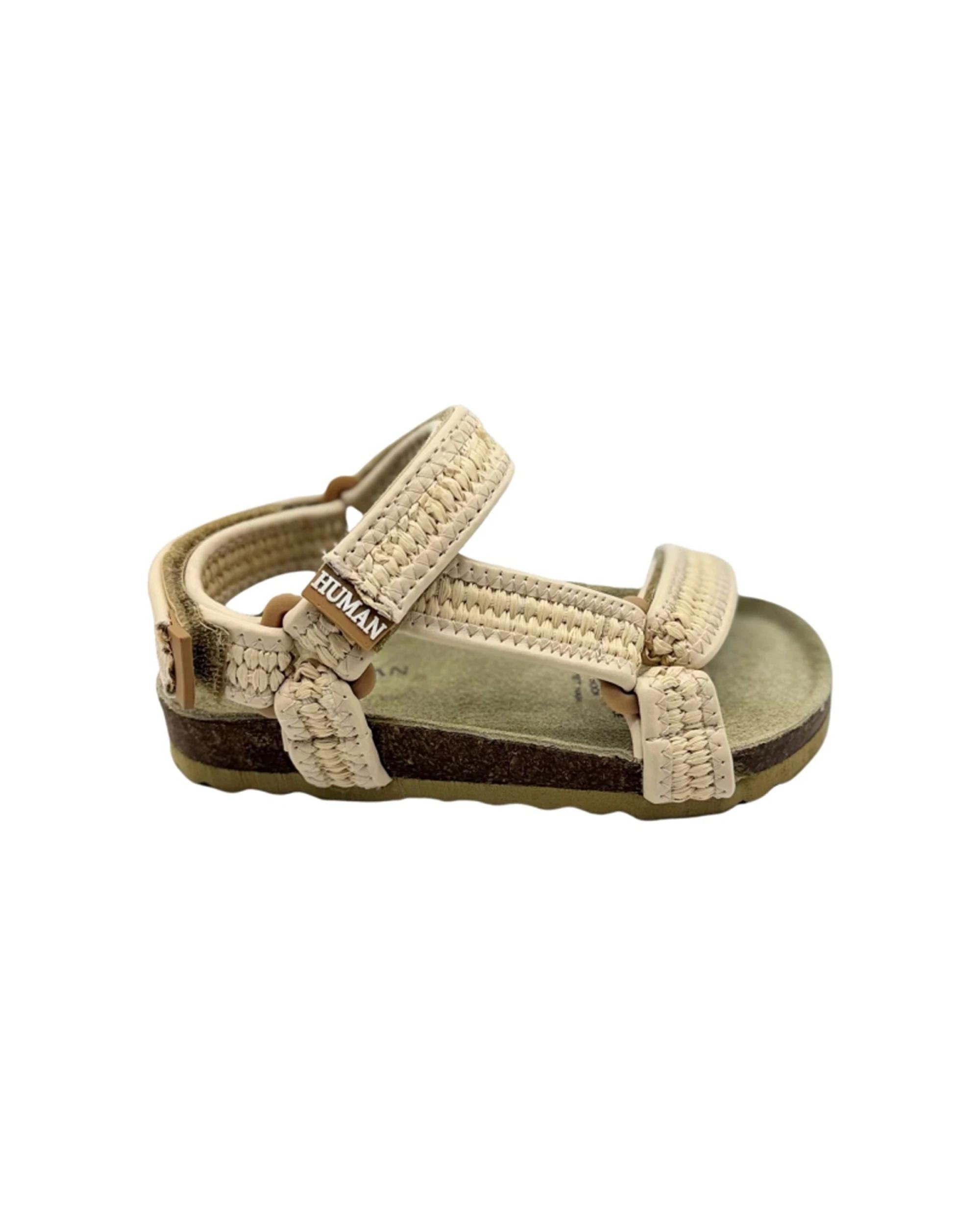 1 Human Shoes Epic Kids Raffia Upper Adjustable Straps Comfort Natural NATURAL, 1 of 4