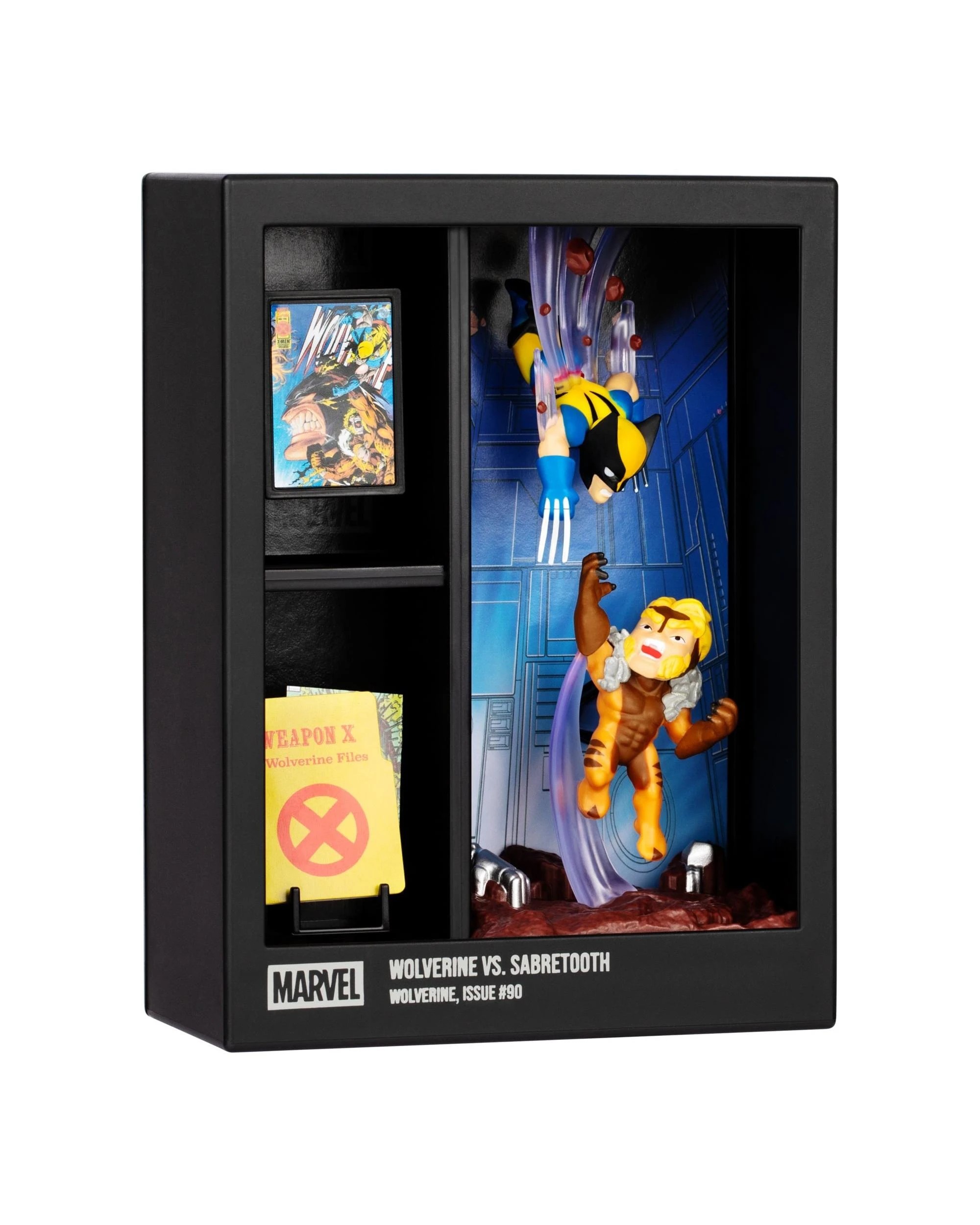 3 Fandrop Marvel MV01 Wolverine vs Sabretooth 2 Figure Diorama, 3 of 7