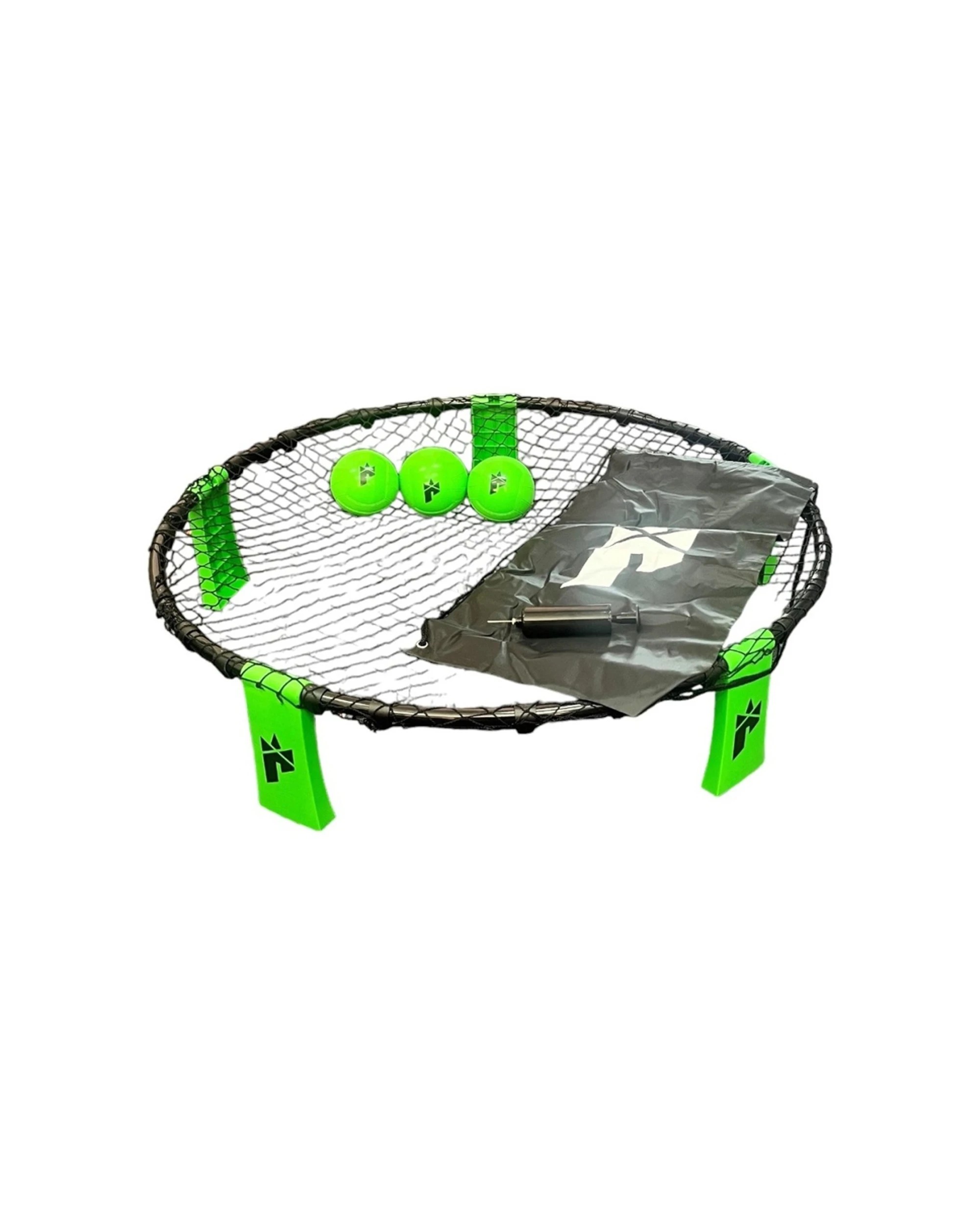 1 Regent 6pc Smash Ball Bounce Rebound Net Outdoor Game Set With 3 Balls and Pump 90cm Net - Green, 1 of 1