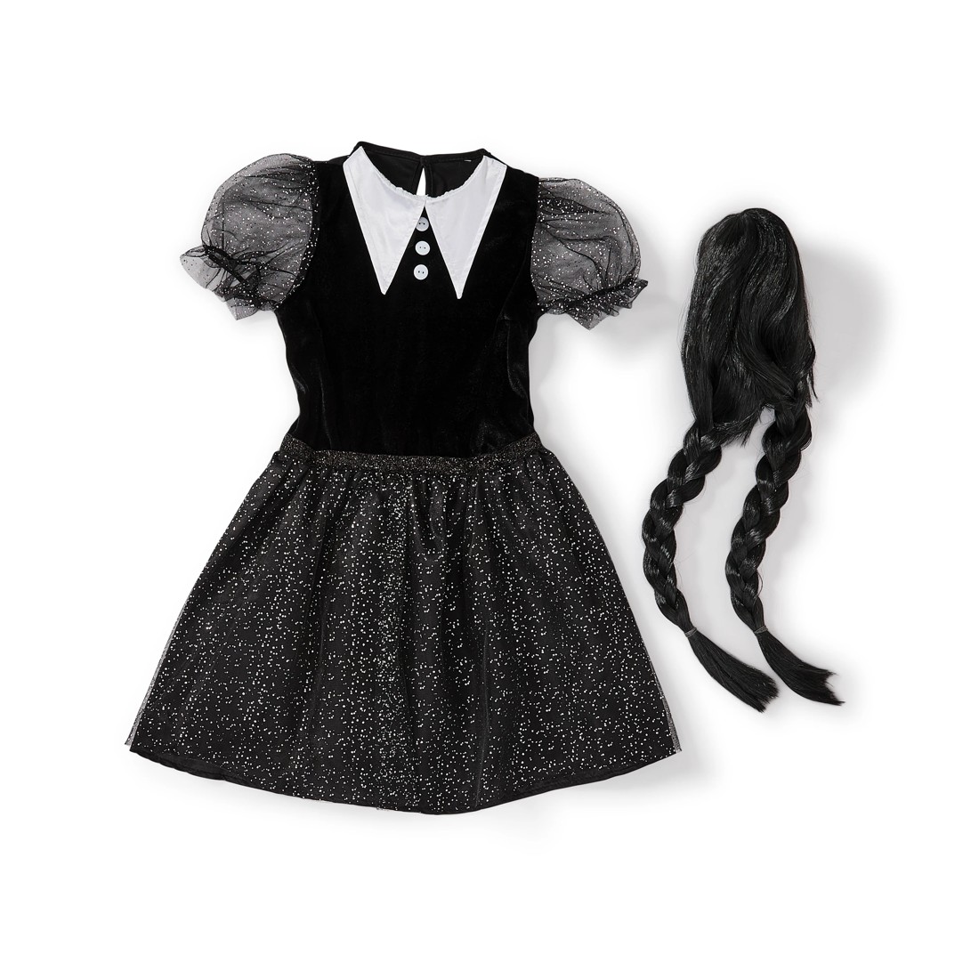 7 Horror Girl with Wig Costume - Ages 4-6, 7 of 10