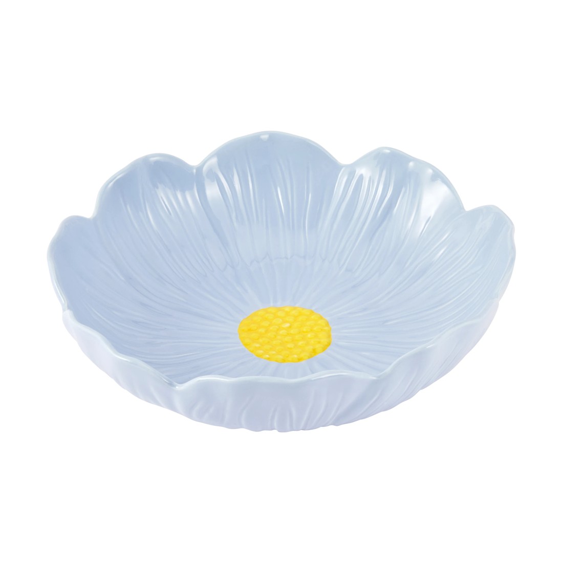 1 Blue Large Floral Bowl, 1 of 4