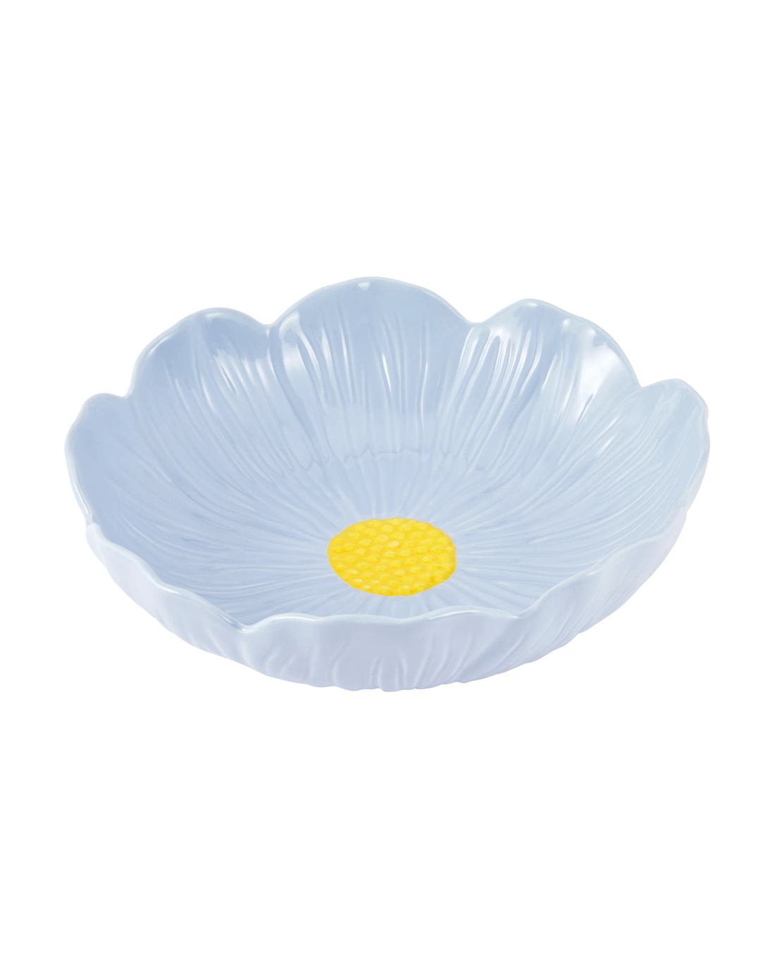 1 Blue Large Floral Bowl, 1 of 4