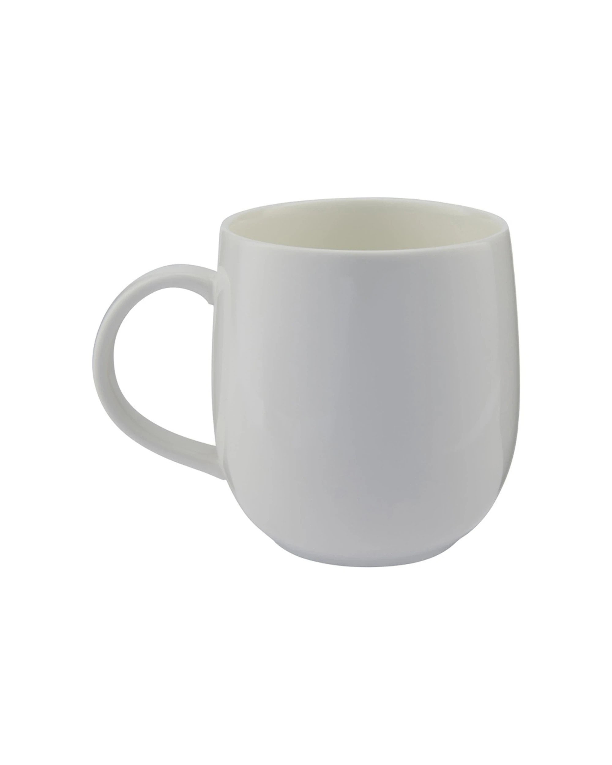 2 Maxwell And Williams White Basics Modern Mug 400ml Porcelain Microwave Safe - White, 2 of 3