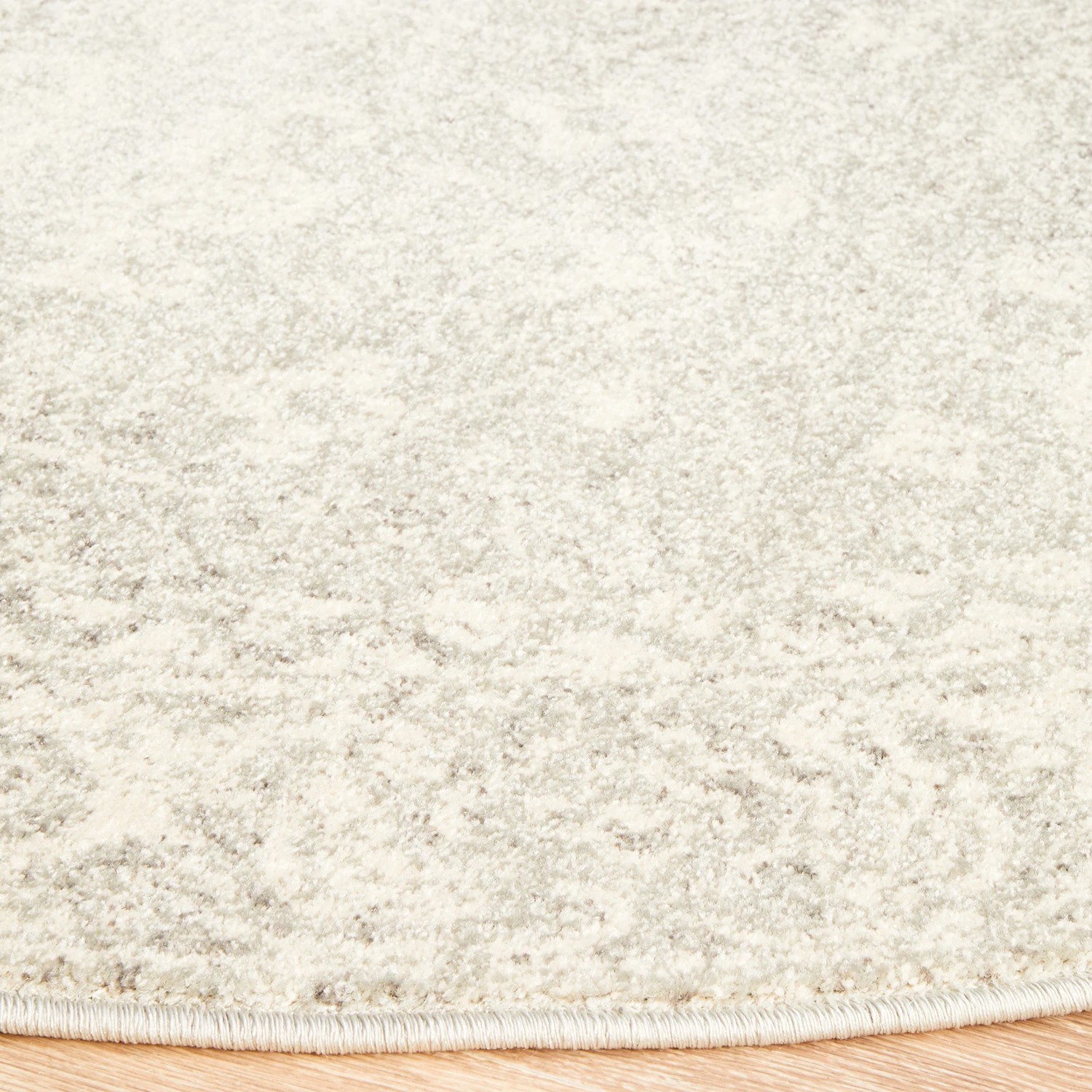 5 Common Ground Rugs Encore 252 200x200cm - Medium Round Power Loomed Pet Friendly Rug - Silver, 5 of 9