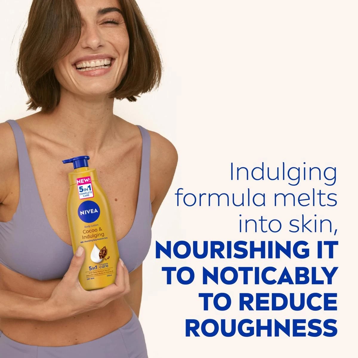 4 Nivea Cocoa & Indulging Body Lotion 400ml - Pure Hyaluron, Cocoa Butter & Deep Nourish Serum, 4 of 9