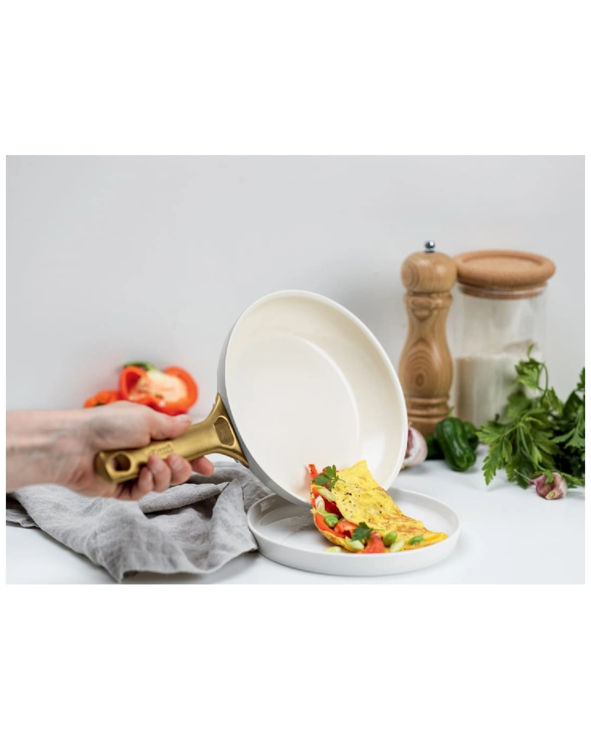 3 14pc Greenpan Padova Dove Grey Pots And Pans Cooking Set Home Kitchen Cookware - Grey, 3 of 4