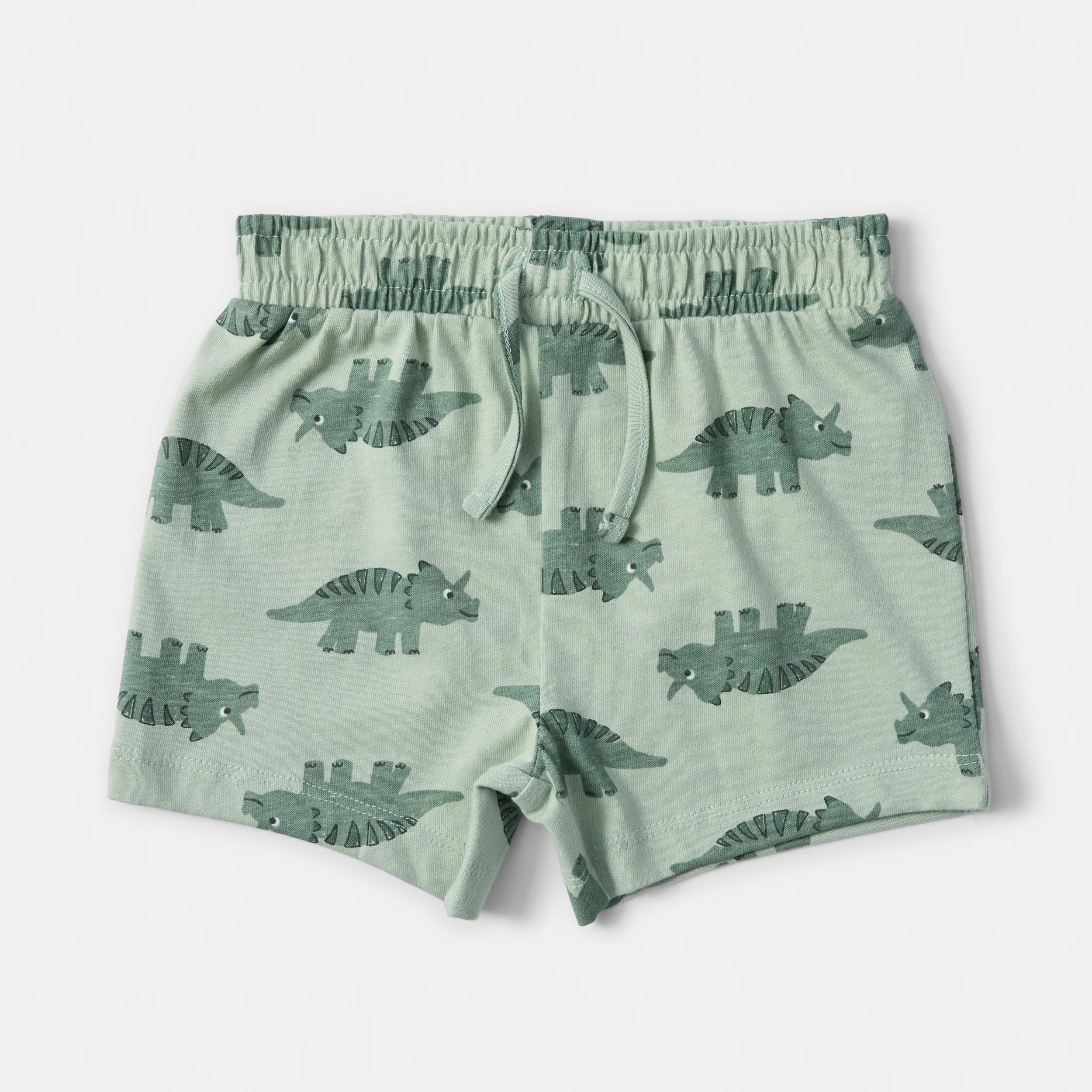 5 3 Pack Print Shorts GREEN DINOS, 5 of 8